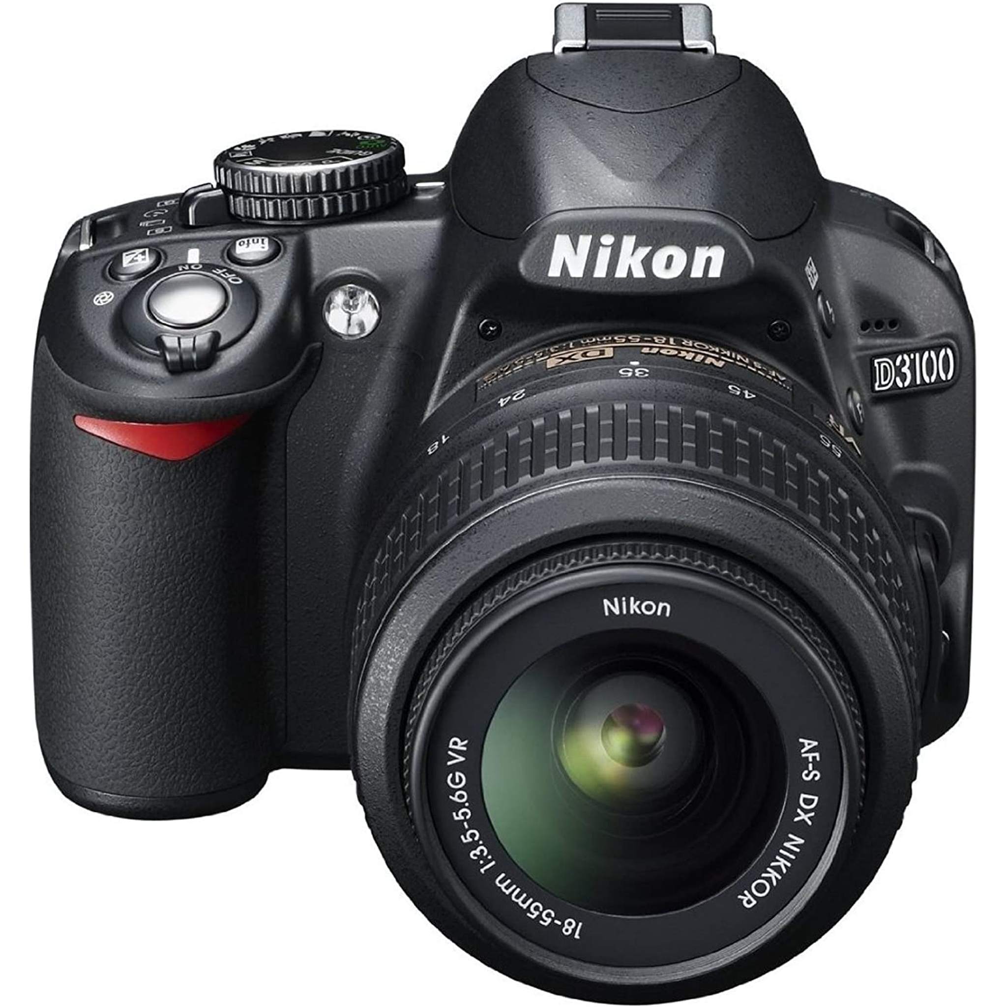 Nikon D3100 14.2MP Digital Camera + AF-S DX 18-55mm f/3.5-5.6 VR Lens - Black - Like New Nikon