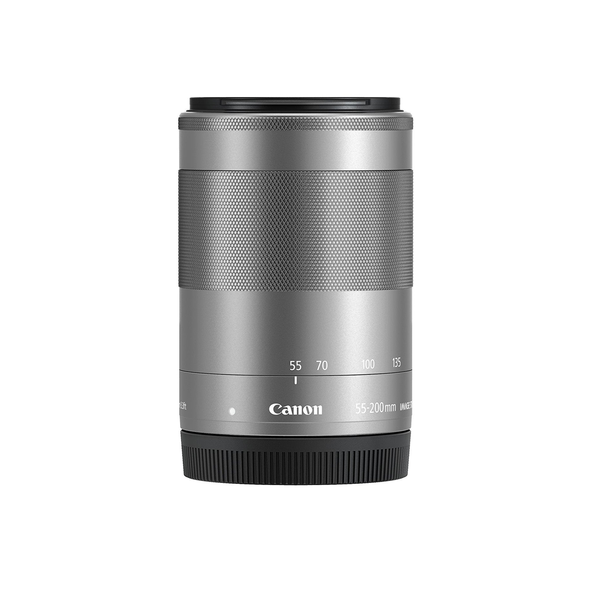 Canon EF-M 55-200mm f/4.5-6.3 Image Stabilization STM Zoom Lens Silver - Used Canon