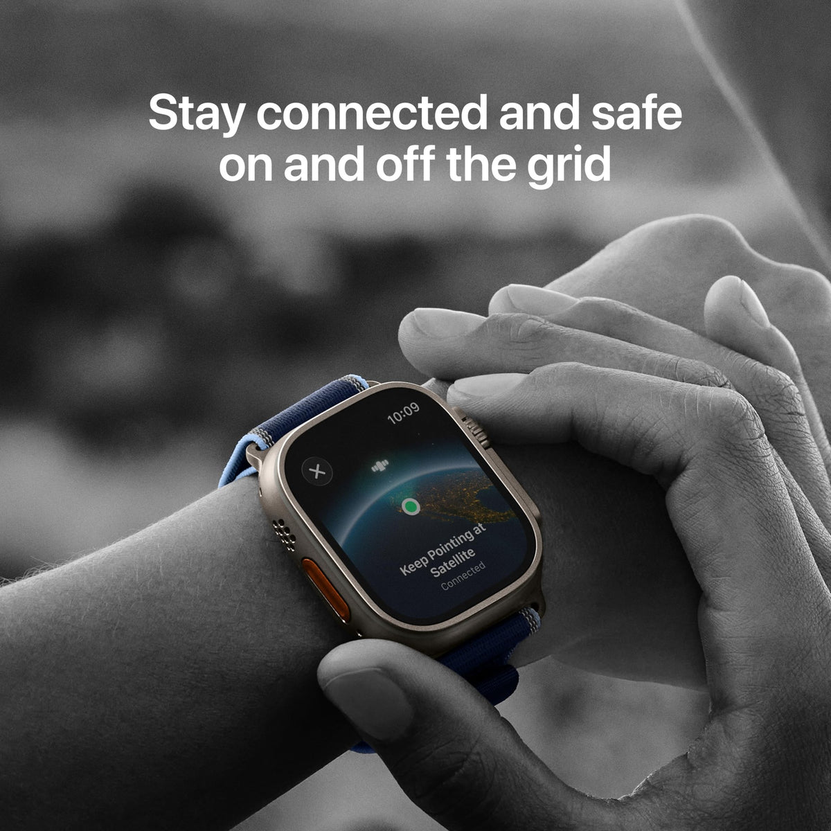 Apple Watch Ultra 3 GPS + Cellular 49mm Running & Multisport Smartwatch w/Rugged Titanium Case w/Black Alpine Loop - L. Satellite Communications, Advanced Health & Fitness Tracking