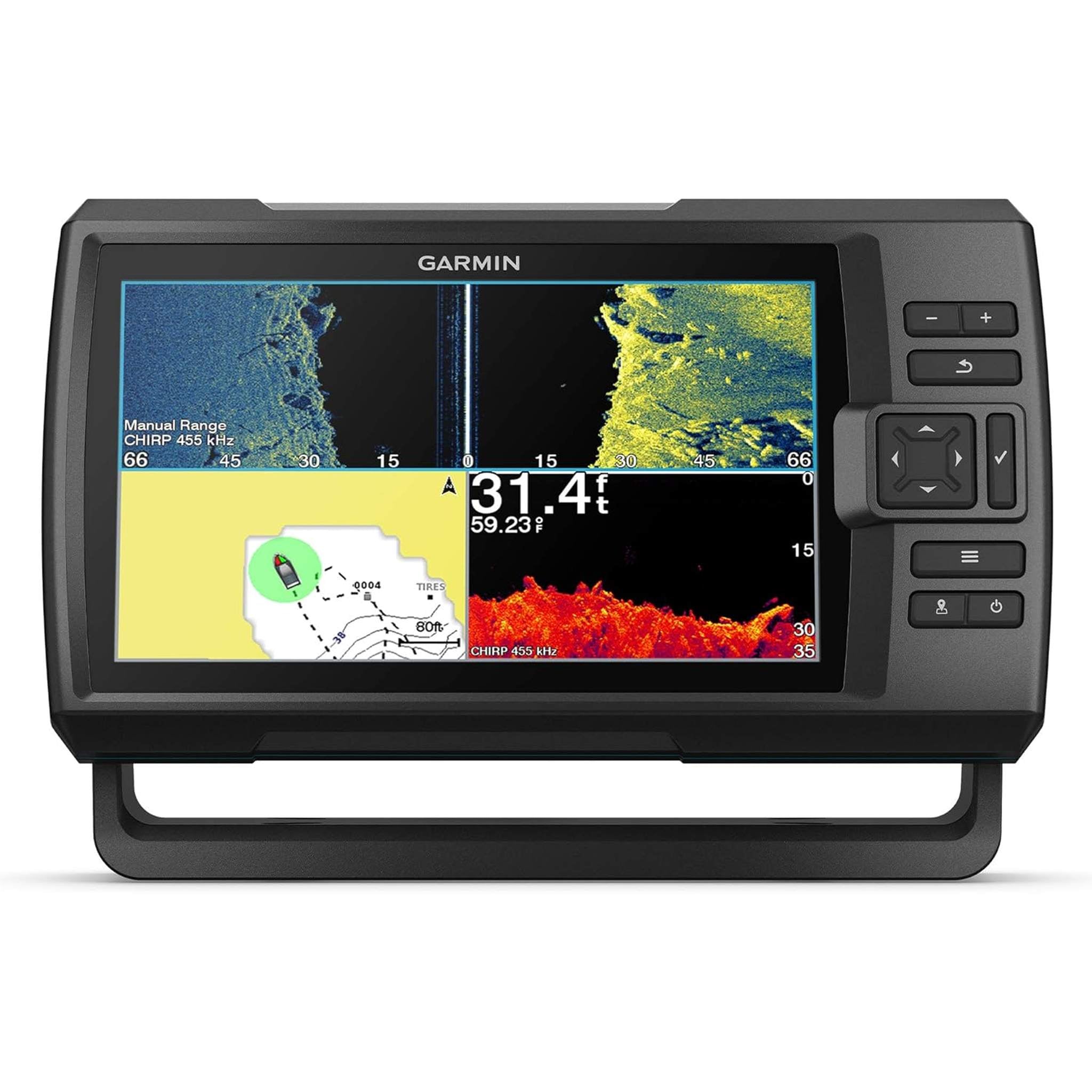 Garmin Striker Vivid 9sv, Easy-to-Use 5-inch Color Fishfinder and Sonar Transducer, Vivid Scanning Sonar Color Palettes, 9 inch 010-02554-00