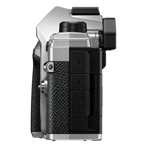 OM System OM-5 Silver Micro Four Thirds System Camera Outdoor Camera Weather Sealed Design 5-Axis Image Stabilization 50MP Handheld High Res Shot Olympus