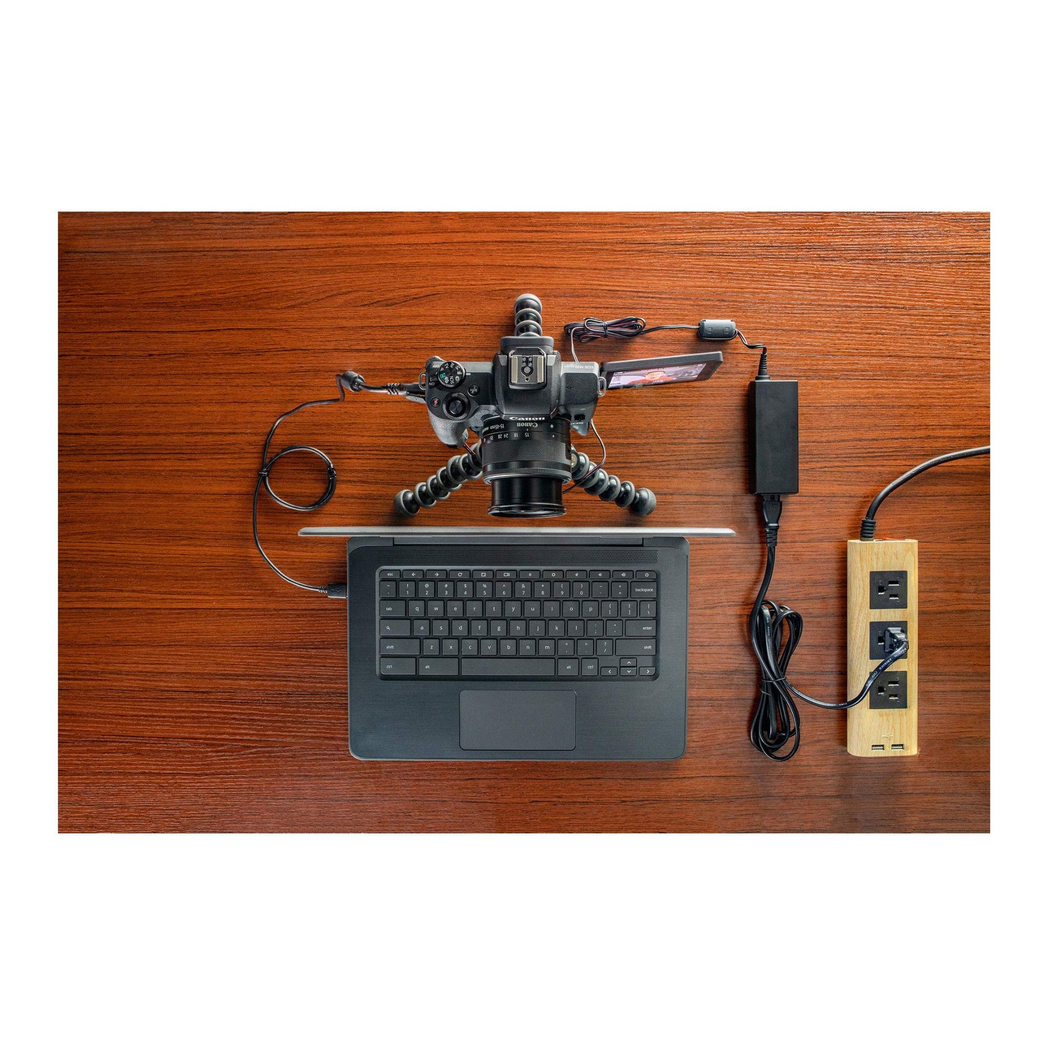 Canon EOS Webcam Accessory Starter Kit, for Select EOS M Series Cameras, Power Adapter CA-PS700, DC Coupler DR-E12, USB Cable IFC-600PCU, High-Performance Live Streaming, Teaching & Content Creators