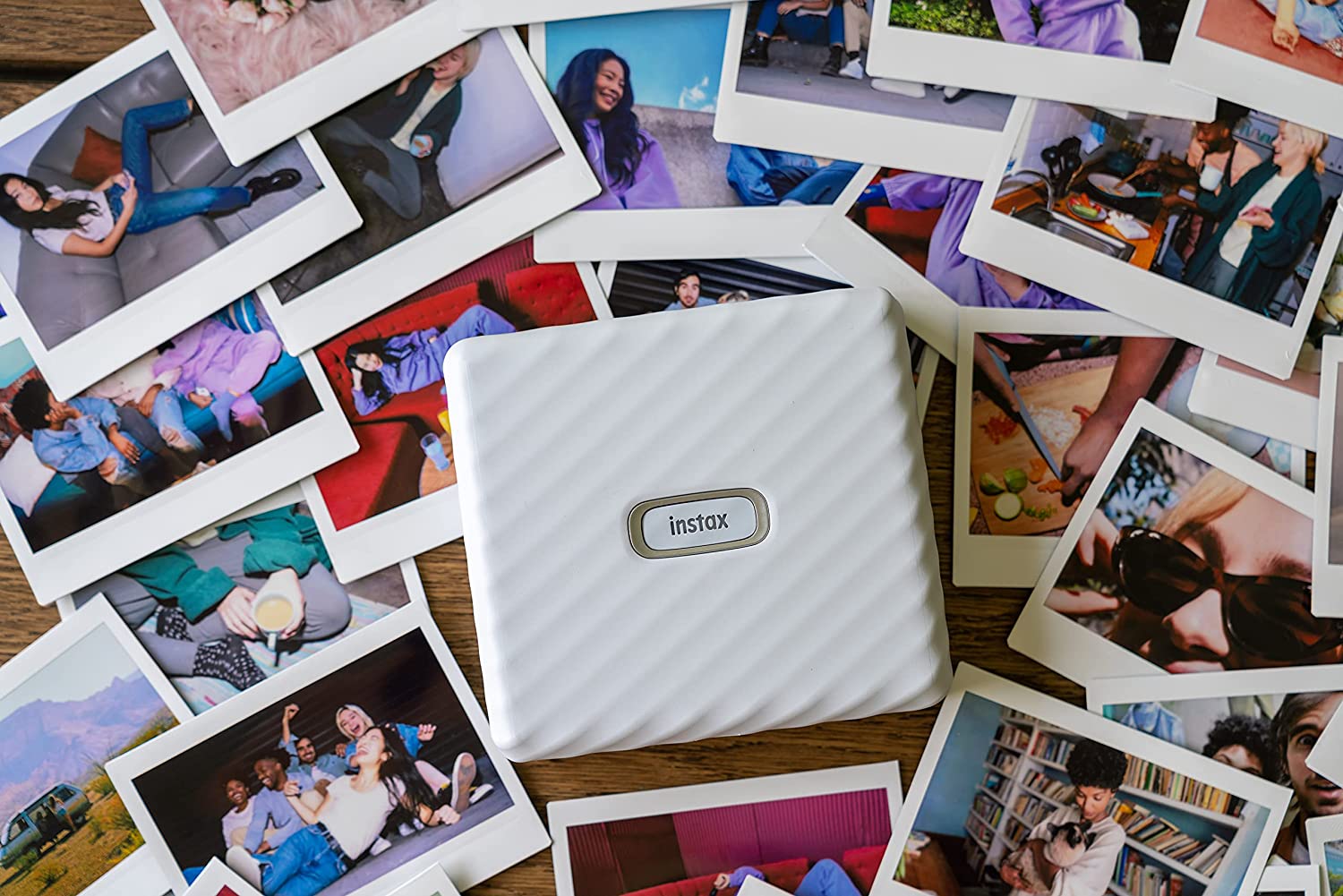 Fujifilm Instax Link Wide Smartphone Printer Bundle with 30-Films + Bag -