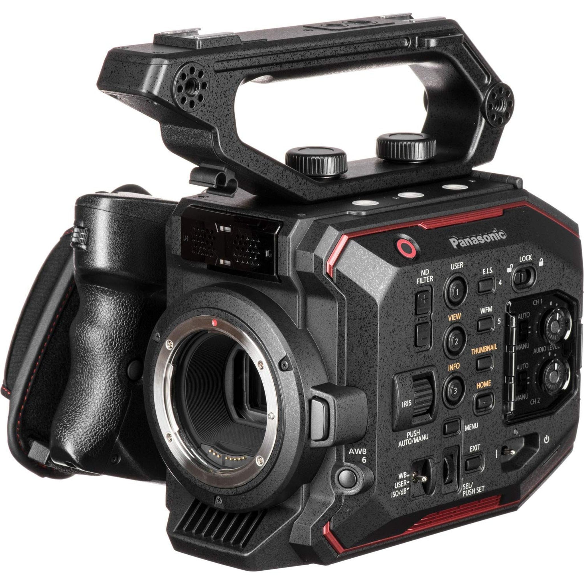 Panasonic AU-EVA1 Compact 5.7K Super 35mm Handheld Cinema Camera Body AU-EVA1PJ - Bundle with 256GB Memory Card + USB Card