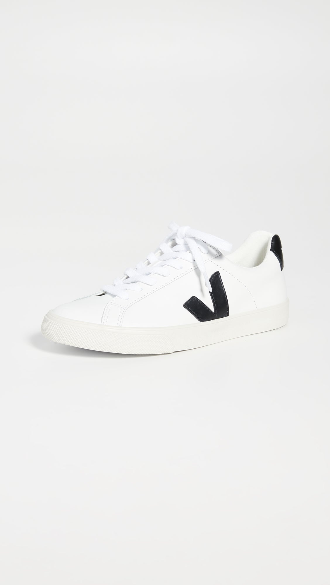 Veja Women's Esplar Logo Sneakers, Extra White/Black, 7 Medium US