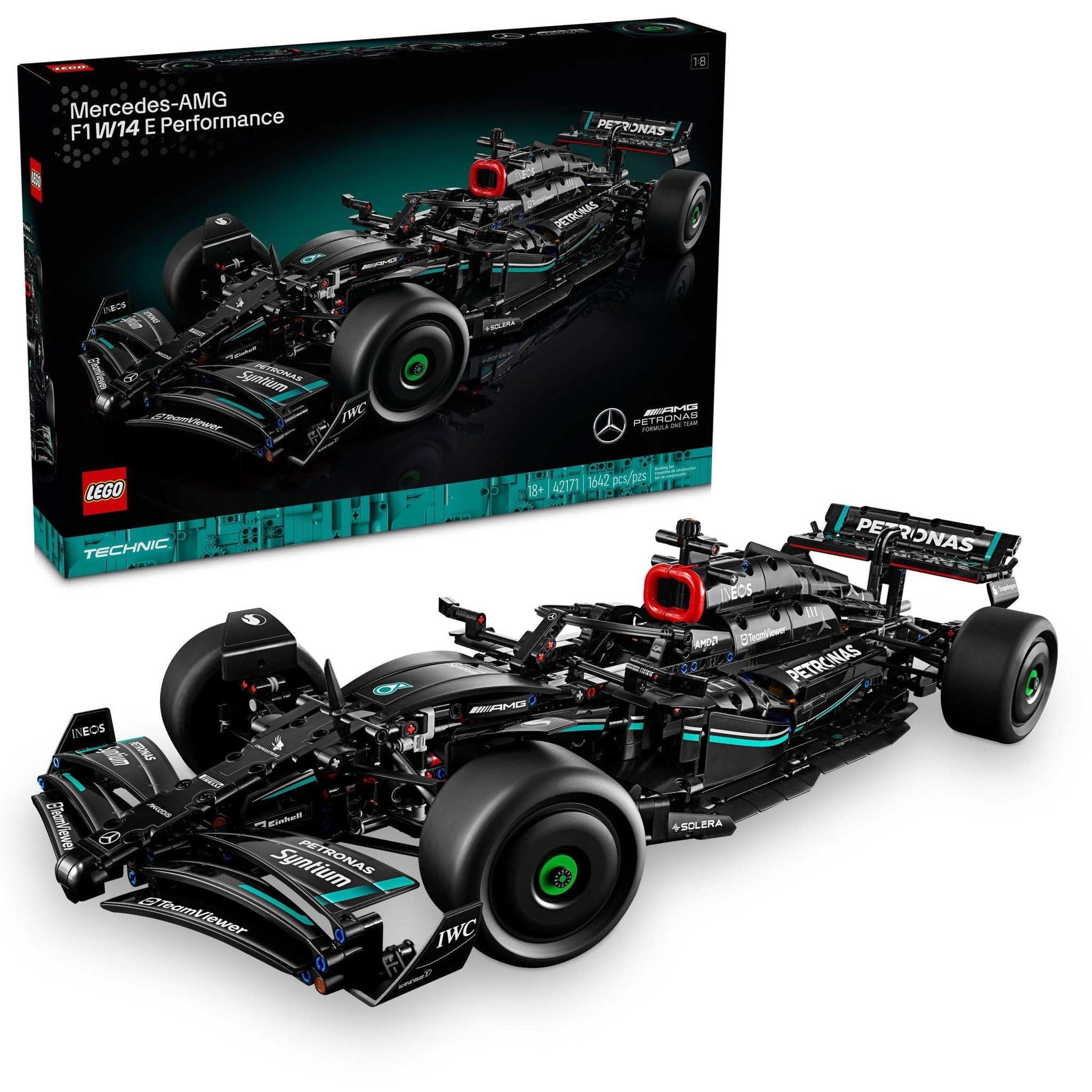 LEGO Technic Mercedes-AMG F1 W14 E Performance Model Car Kits - Formula 1 Building Sets for Adults, Ages 18+ - Gift for Men & Women - Race Car W/Realistic Details - 42171