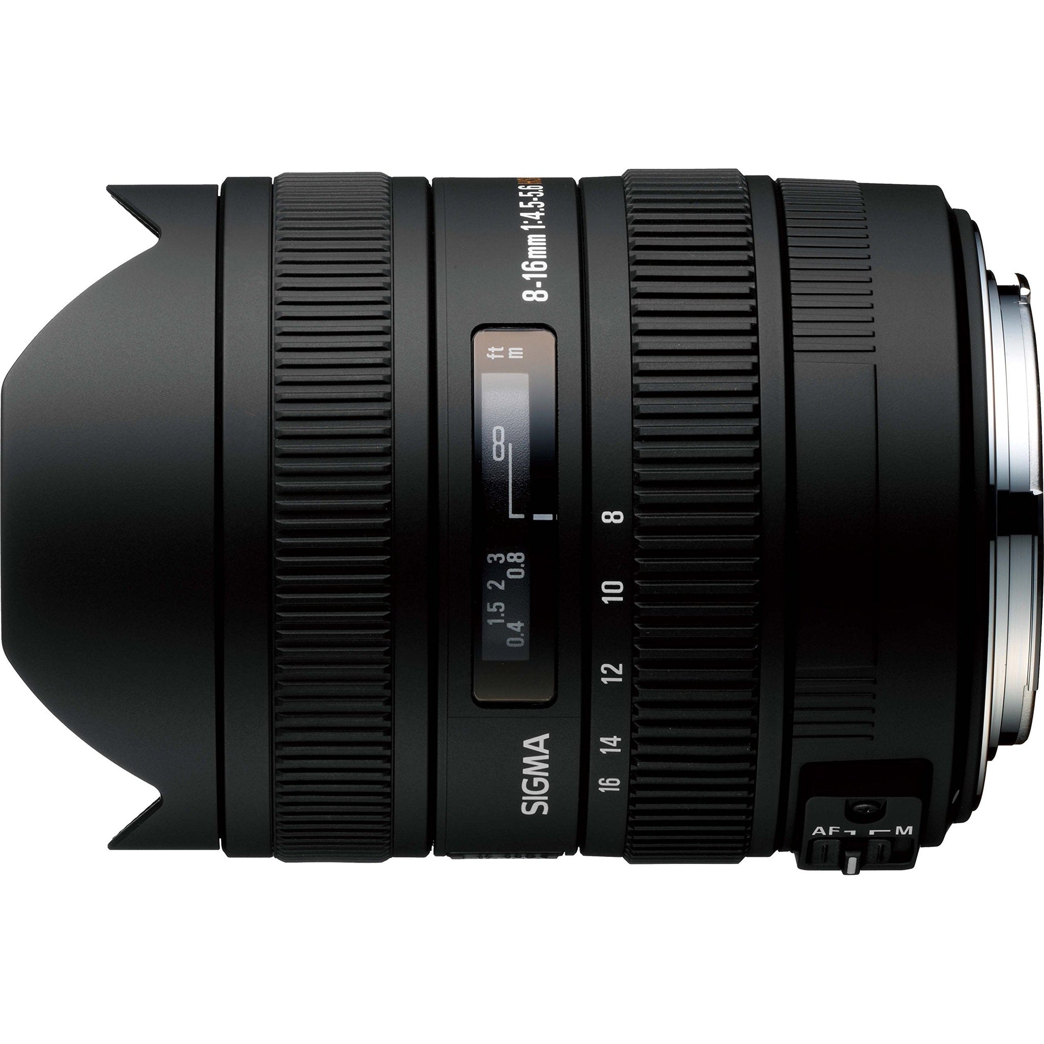 Sigma 8-16mm f/4.5-5.6 DC HSM FLD AF Ultra Wide Zoom Lens for APS-C sized Canon Digital DSLR Camera Sigma