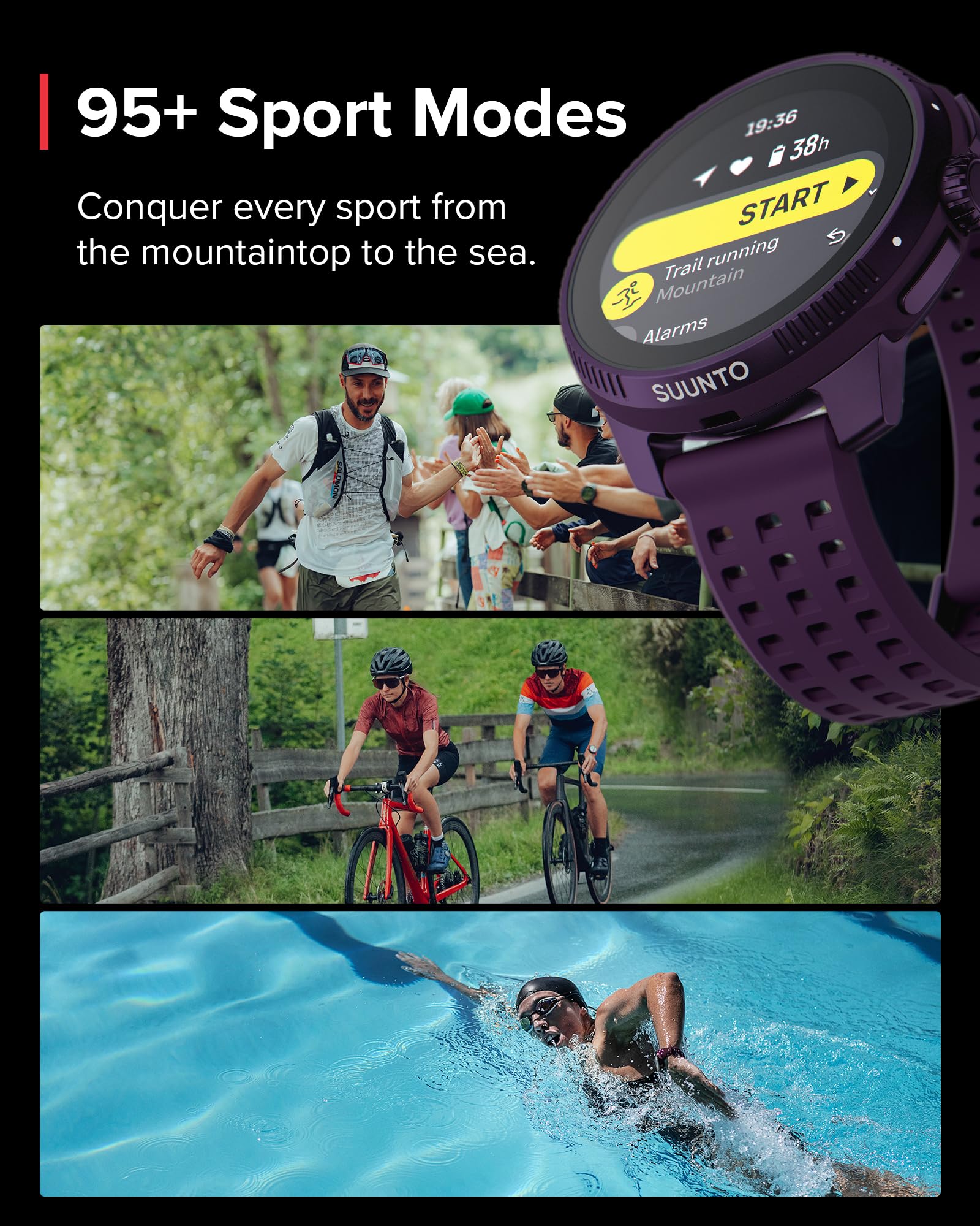 SUUNTO Race: GPS Sports Watch, Large & Bright AMOLED Color Screen, Long Battery Life