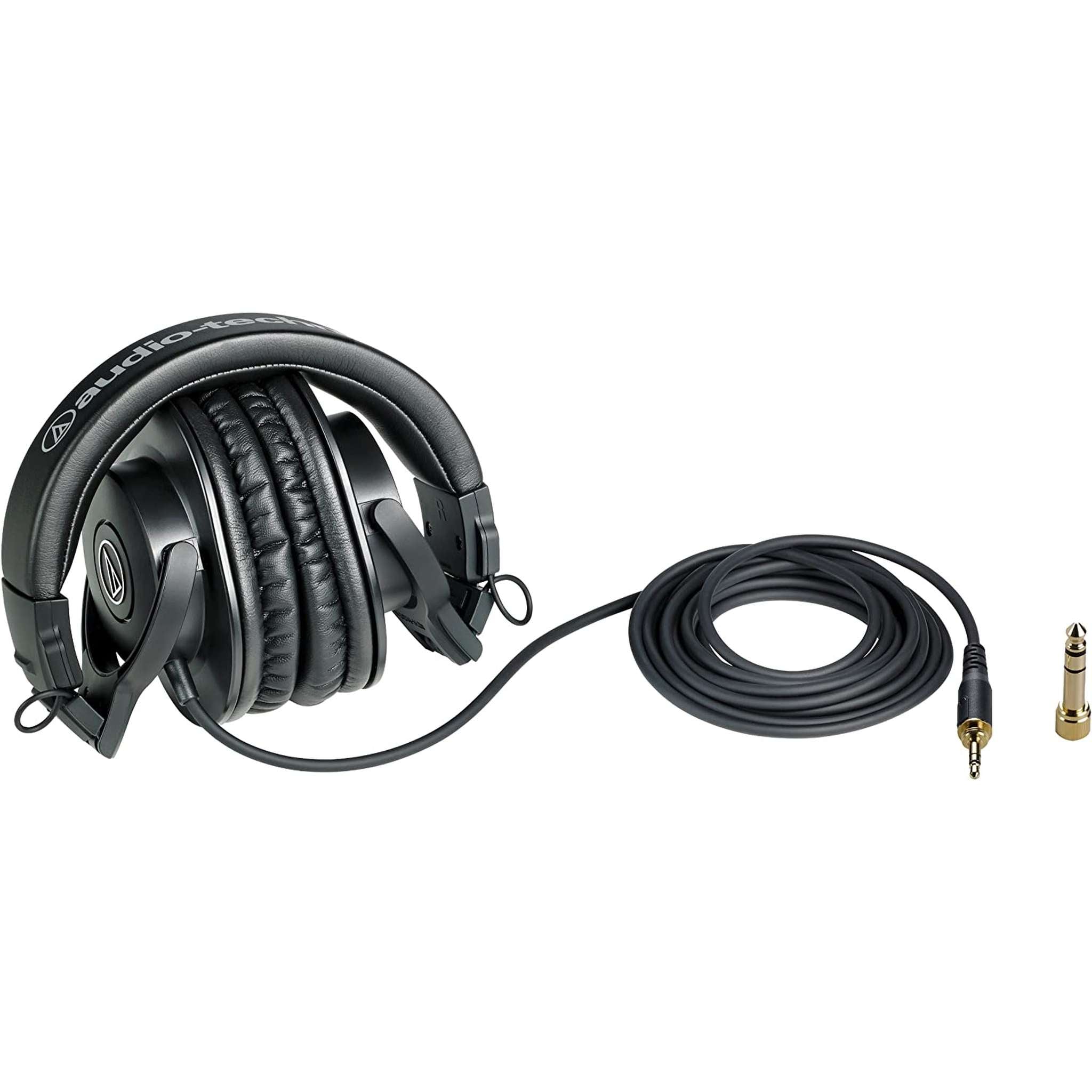 Audio-Technica ATH-M30x Professional Studio Headphones with Accessory Kit Audio-Technica
