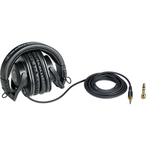Audio-Technica ATH-M30x Professional Studio Headphones with Accessory Kit Audio-Technica