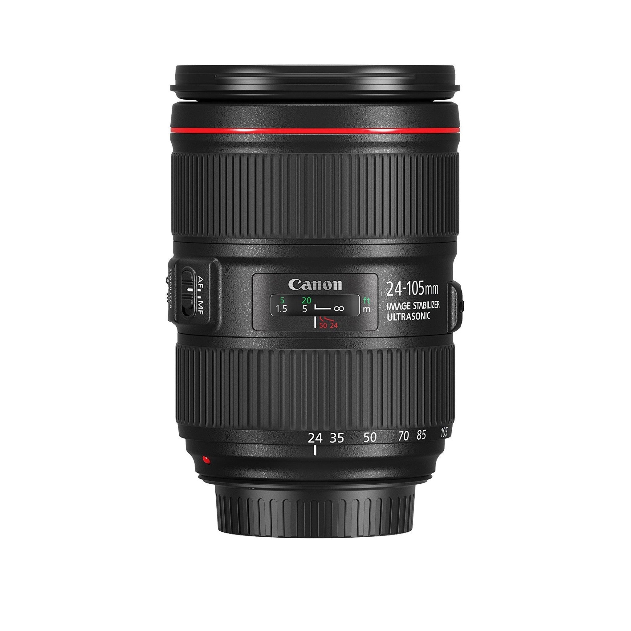 Canon 1380C002-cr EF 24-105mm f/4L is II USM Lens Renewed , Black - Reconditioned Canon
