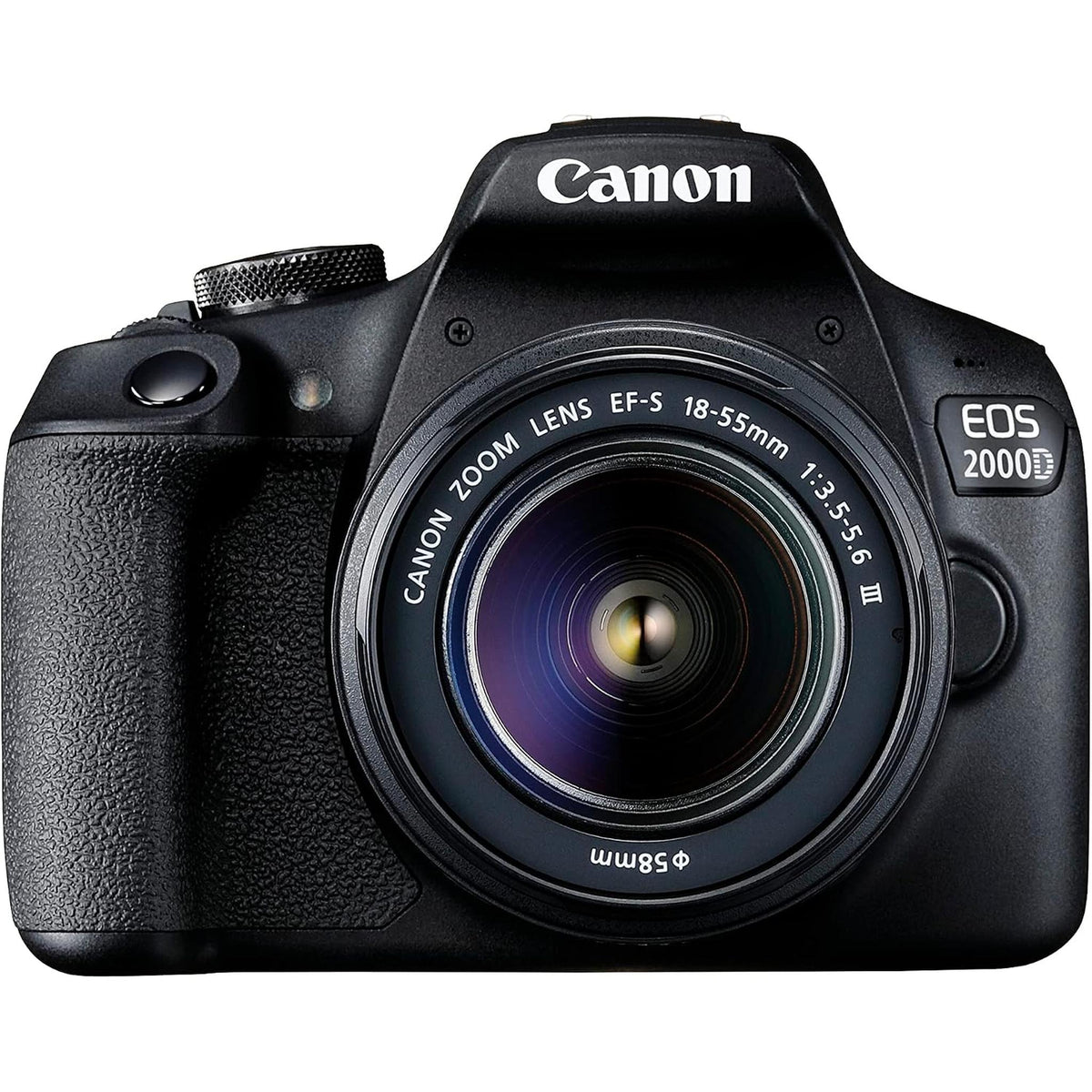Canon EOS 2000D Rebel T7 DSLR Camera + 18-55mm III Kit International Model
