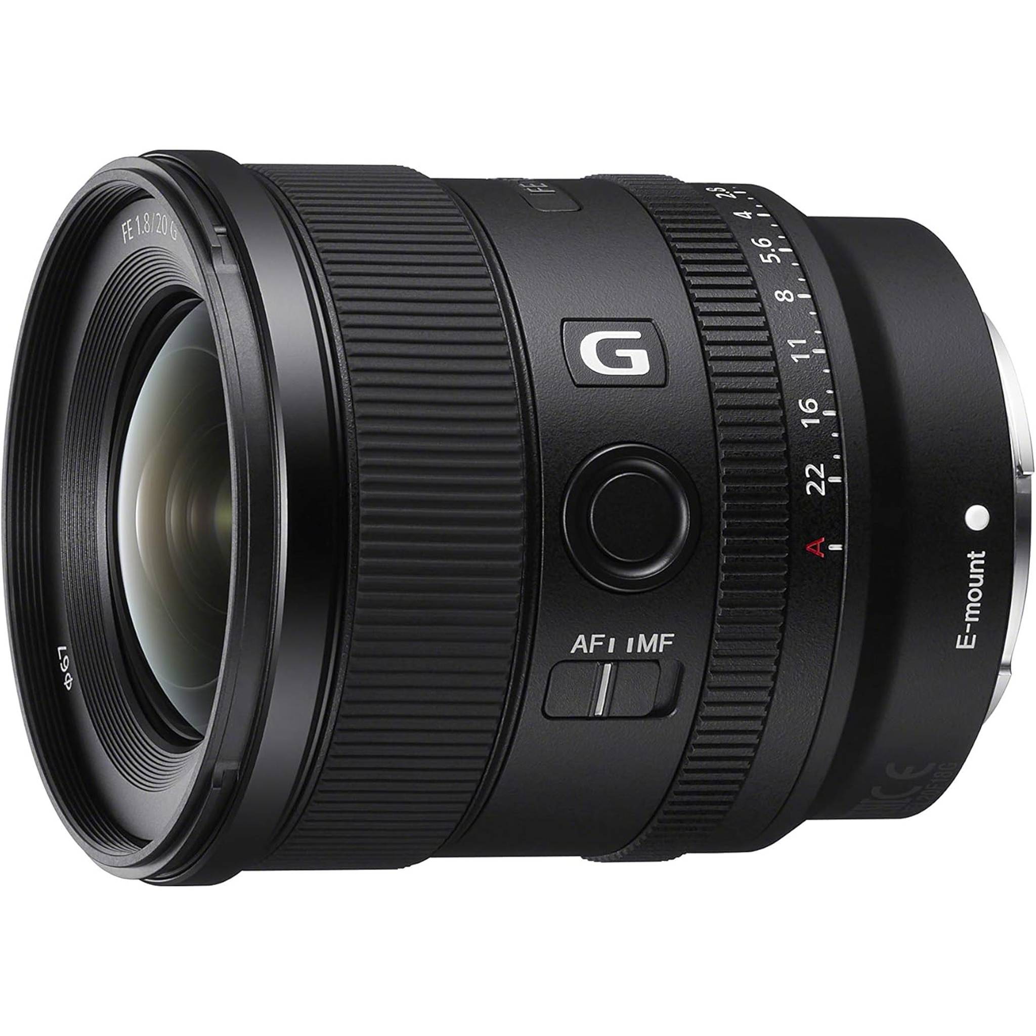 Sony SEL20F18G FE 20mm F1.8 G Full-Frame Large-Aperture Ultra-Wide Angle G Lens - Reconditioned Sony