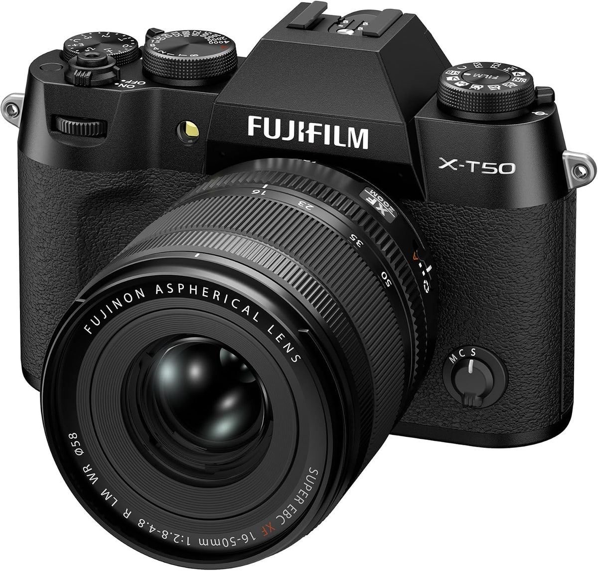 Fujifilm X-T50 Mirrorless Digital Camera XF16-50mmF2.8-4.8 R LM WR Lens Kit - Black - Reconditioned