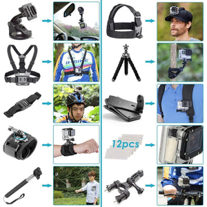 GoPro HERO9 Black with 64GB Card & 50 Piece Accessory Kit Base Bundle GoPro