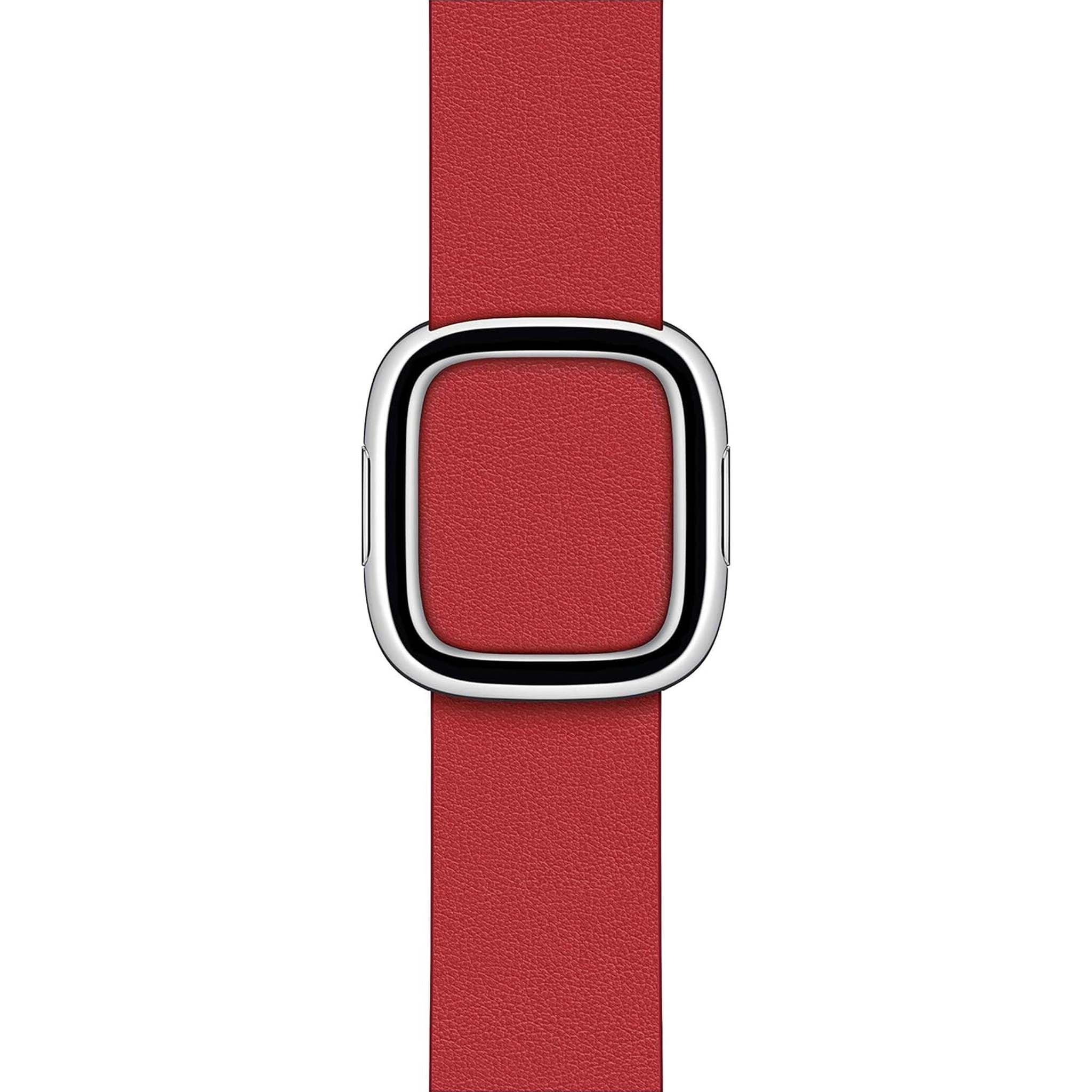 Apple Watch Band - Modern Buckle 40mm - Scarlet - Large Apple