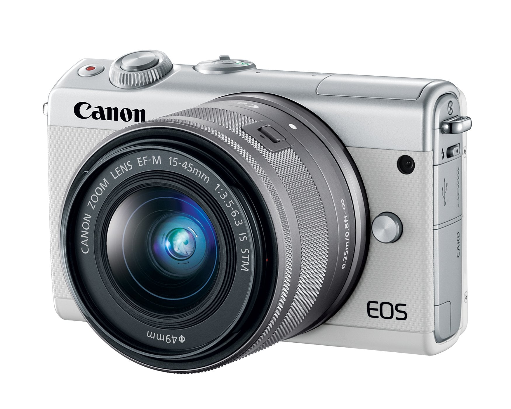 Canon EOS M100 Mirrorless Digital Camera with 15-45mm Lens White
