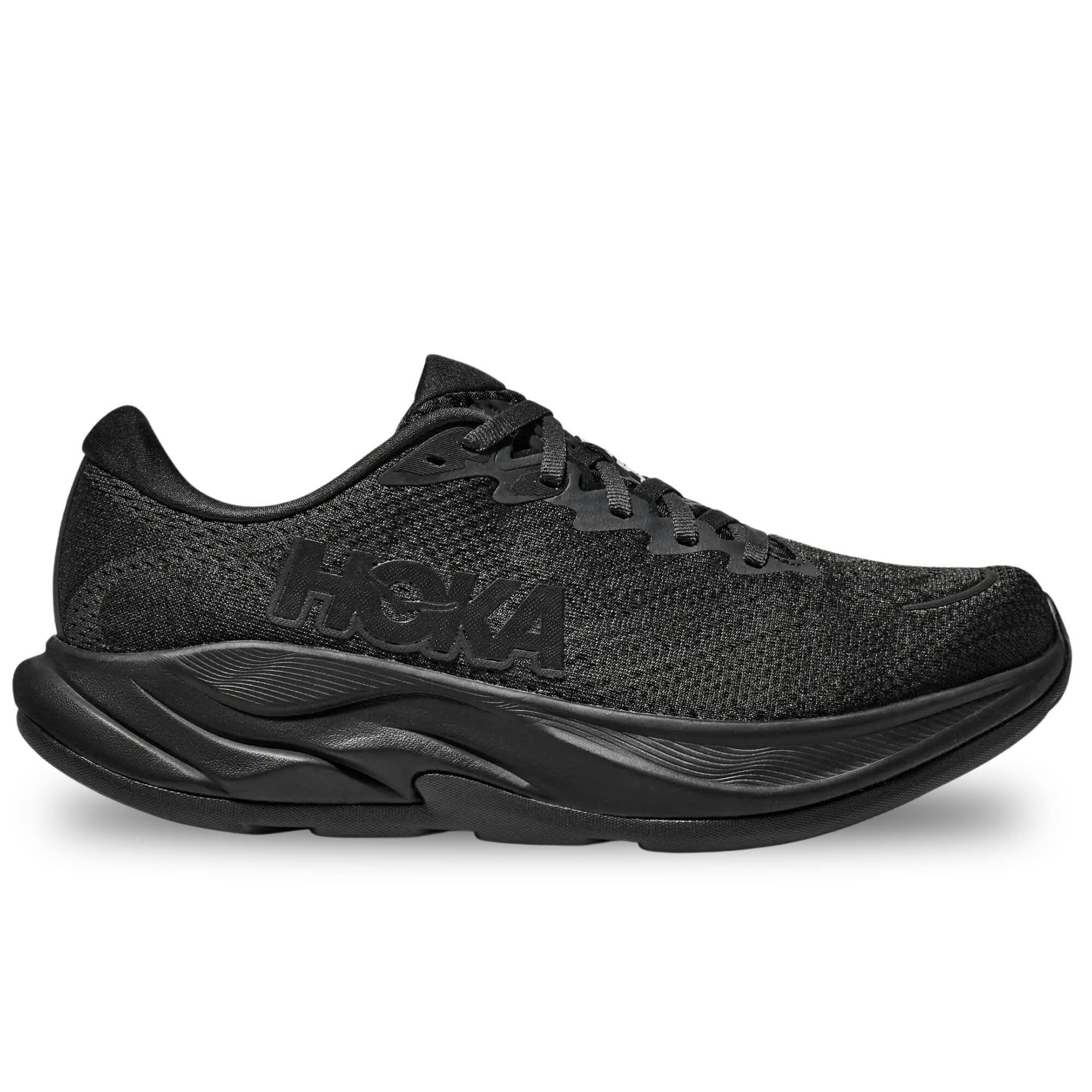 Hoka Women's Rincon 4 Sneaker, Black/Black, 7.5