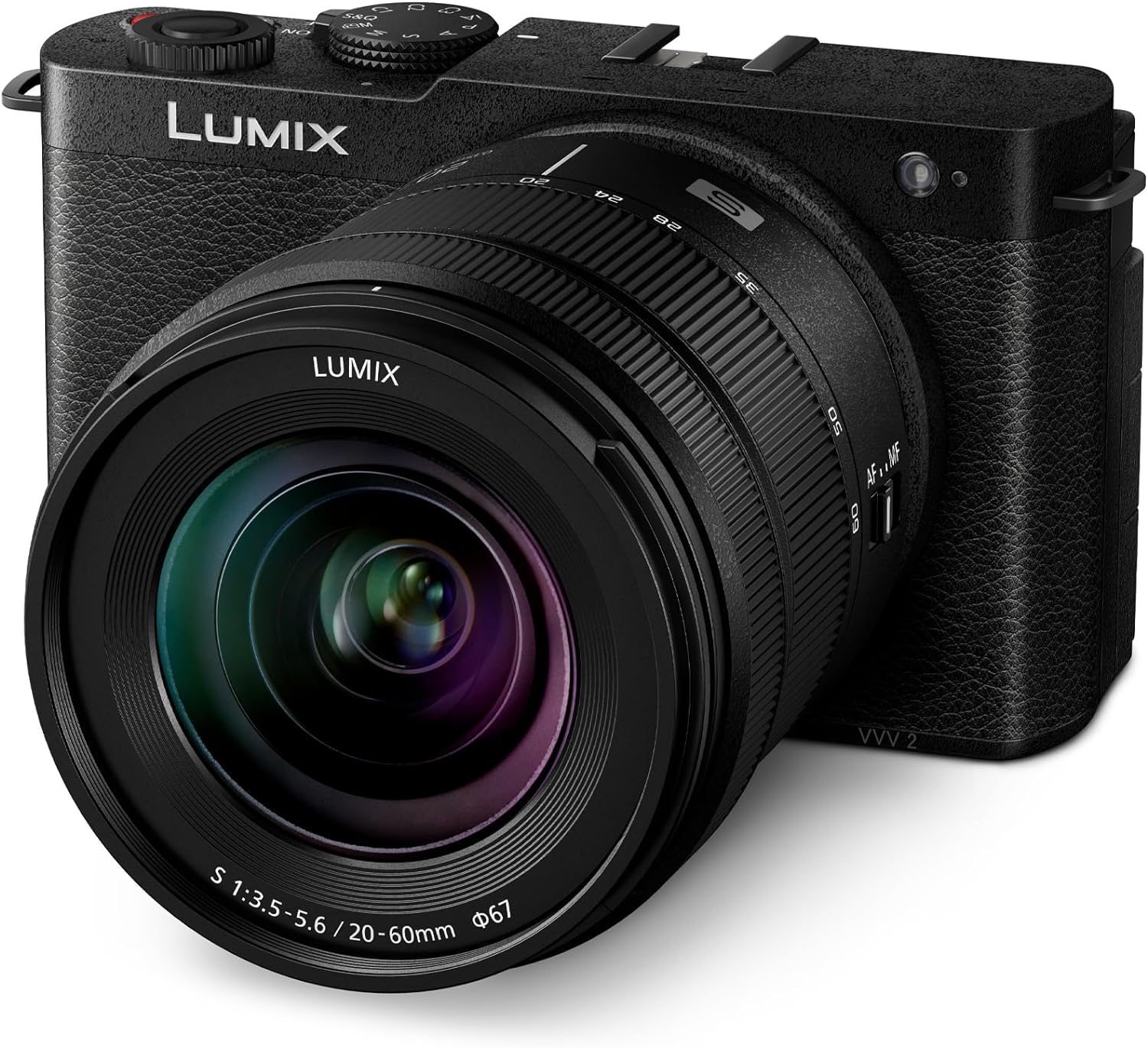 LUMIX S9 Full Frame Camera with 20-60mm F3.5-5.6 L Mount Lens, Compact Mirrorless Camera for Content Creators with Real Time LUT, Open Gate and Easy Sharing of Photos & Video - DC-S9KK BLACK