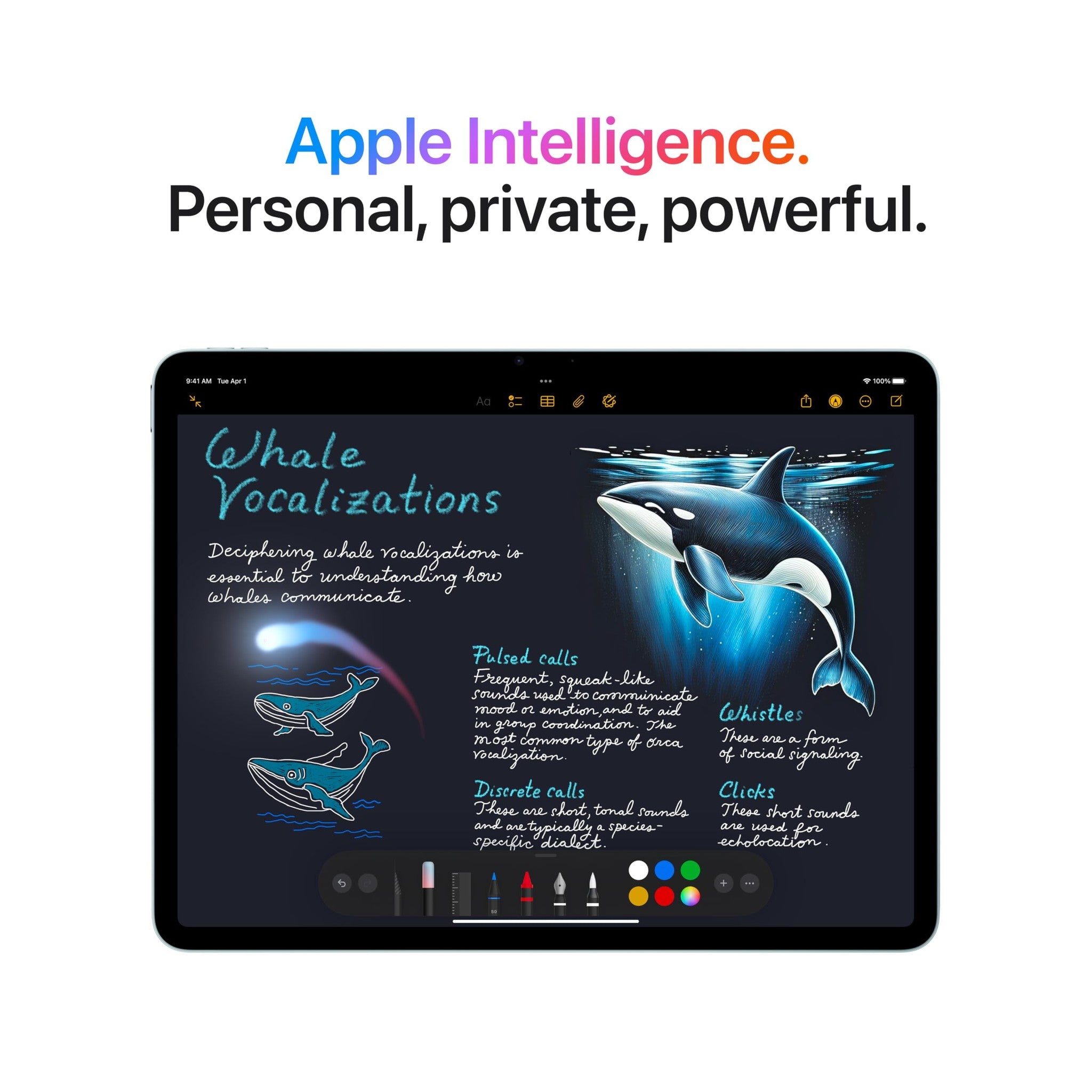 Apple iPad Air 11-inch with M3 chip Built for Apple Intelligence, Liquid Retina Display, 512GB, 12MP Front/Back Camera, Wi-Fi 6E, Touch ID, All-Day Battery Life - Starlight Apple