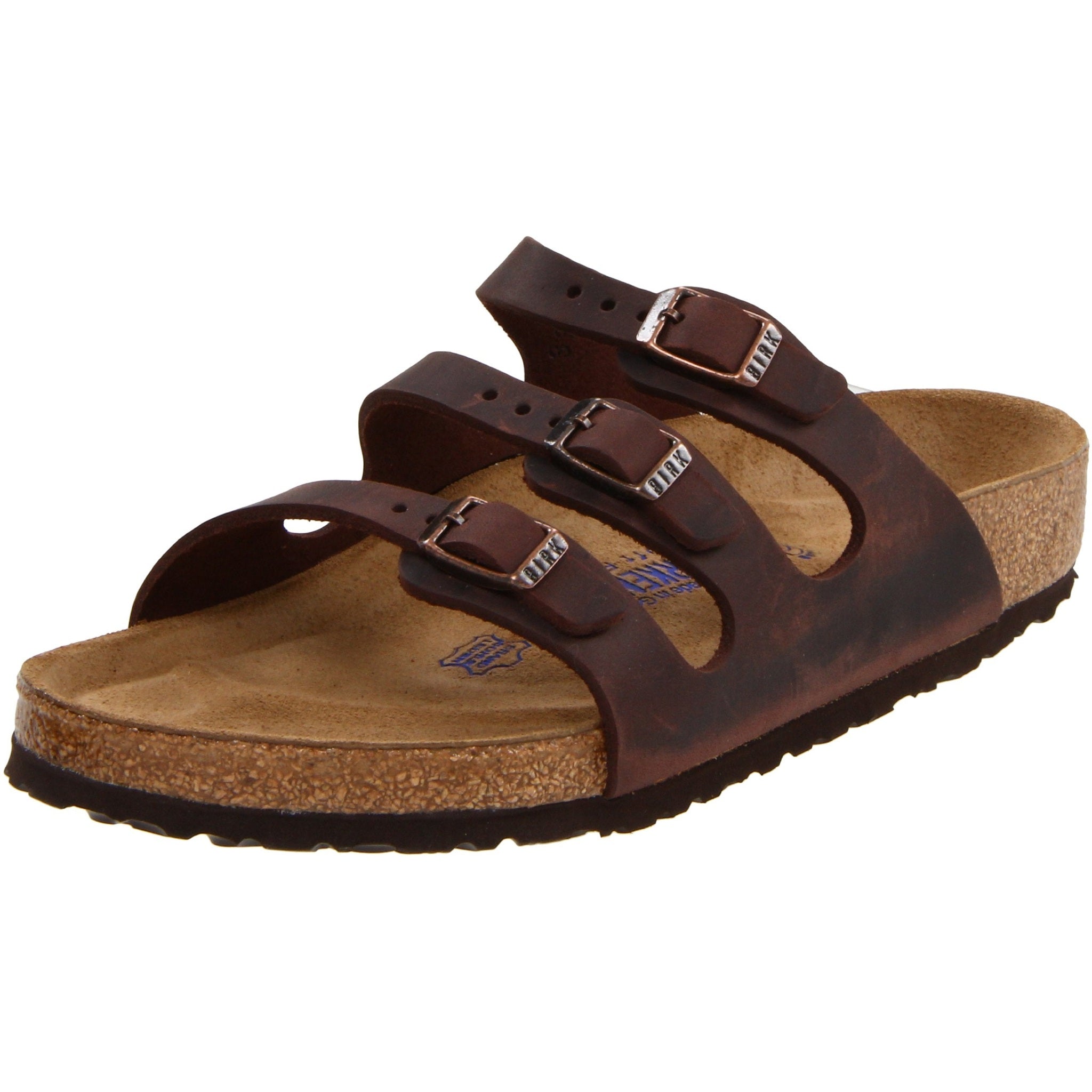 Birkenstock Women's Florida Soft Footbed Sandal, Habana Waxy Leather, 39 M EU/ 8-8.5 M US