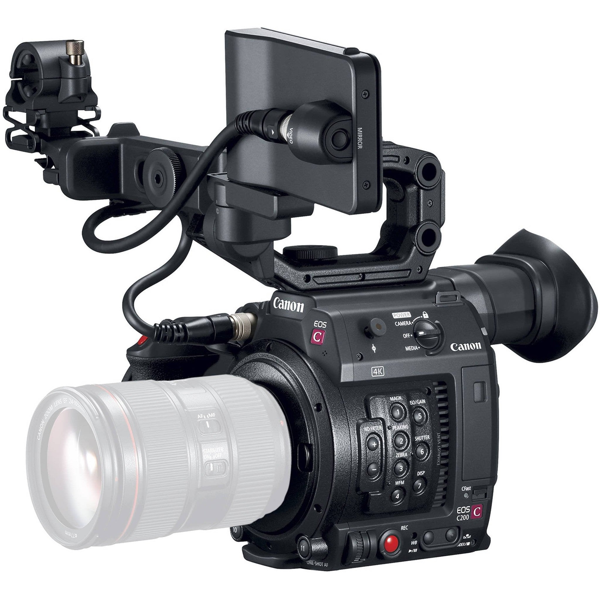 Canon EOS C200 Cinema Camera -EF-Mount International Model 2215C002 Bundle with Canon 24-70 F/2.8L II USM Canon