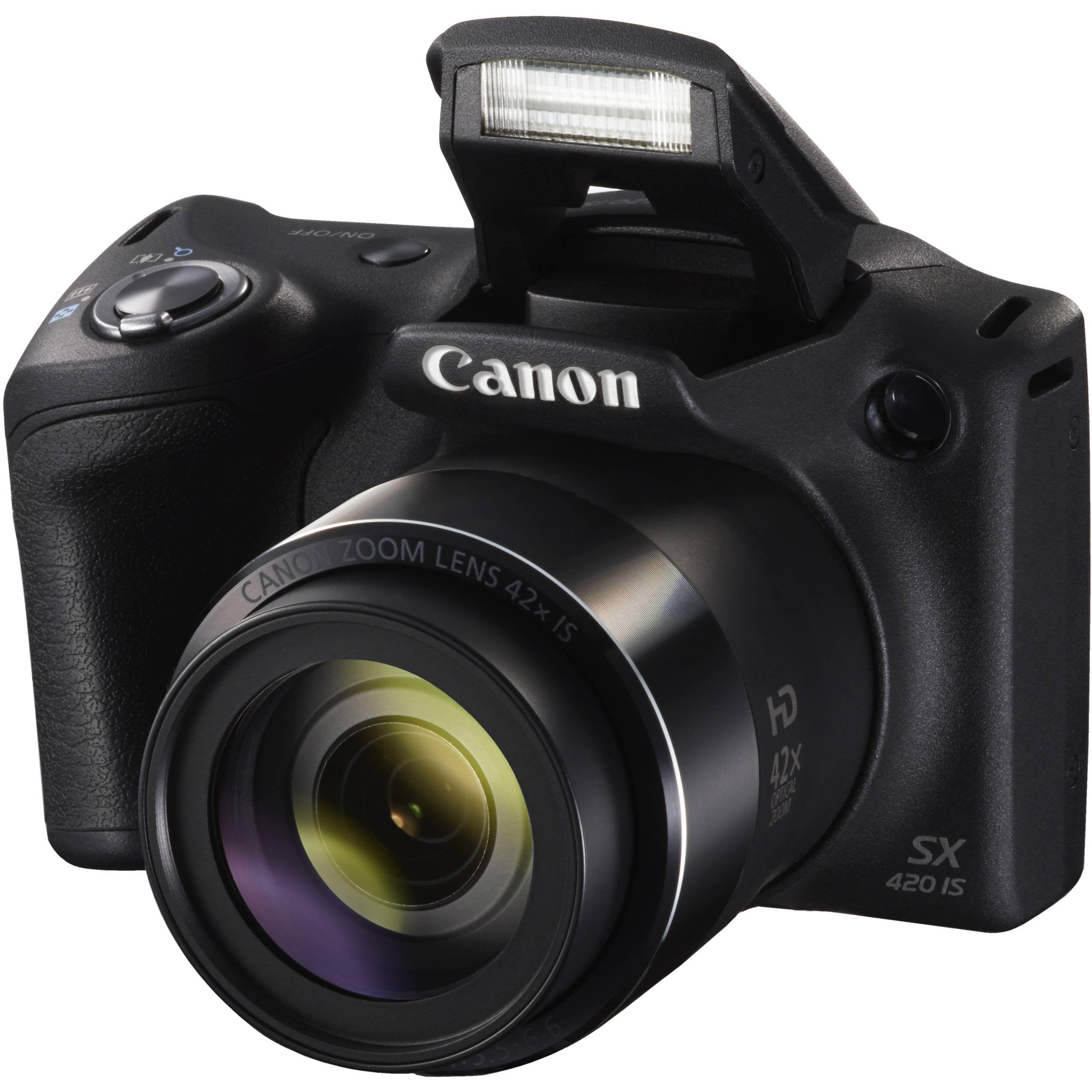 Canon PowerShot SX420 is Digital Camera (Black) 1068C001 International Model + NB-11L Lithium Ion Battery + 16GB Memory Card Starter Bundle