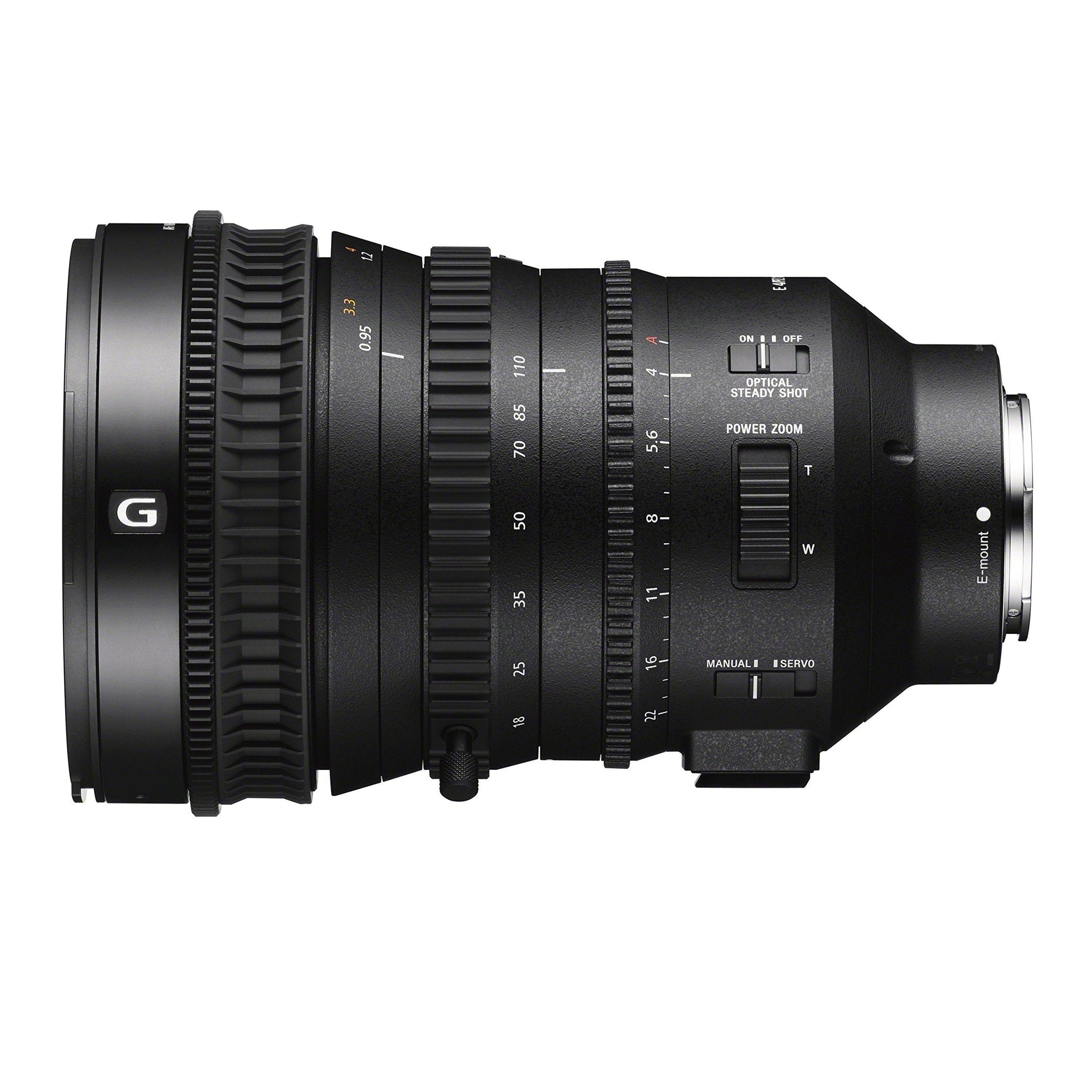 Sony SELP18110G 18-110mm f/4-22 Fixed Zoom Camera Lens, Black - Refurbished - Used Sony