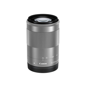 Canon EF-M 55-200mm f/4.5-6.3 Image Stabilization STM Zoom Lens Silver - Used Canon