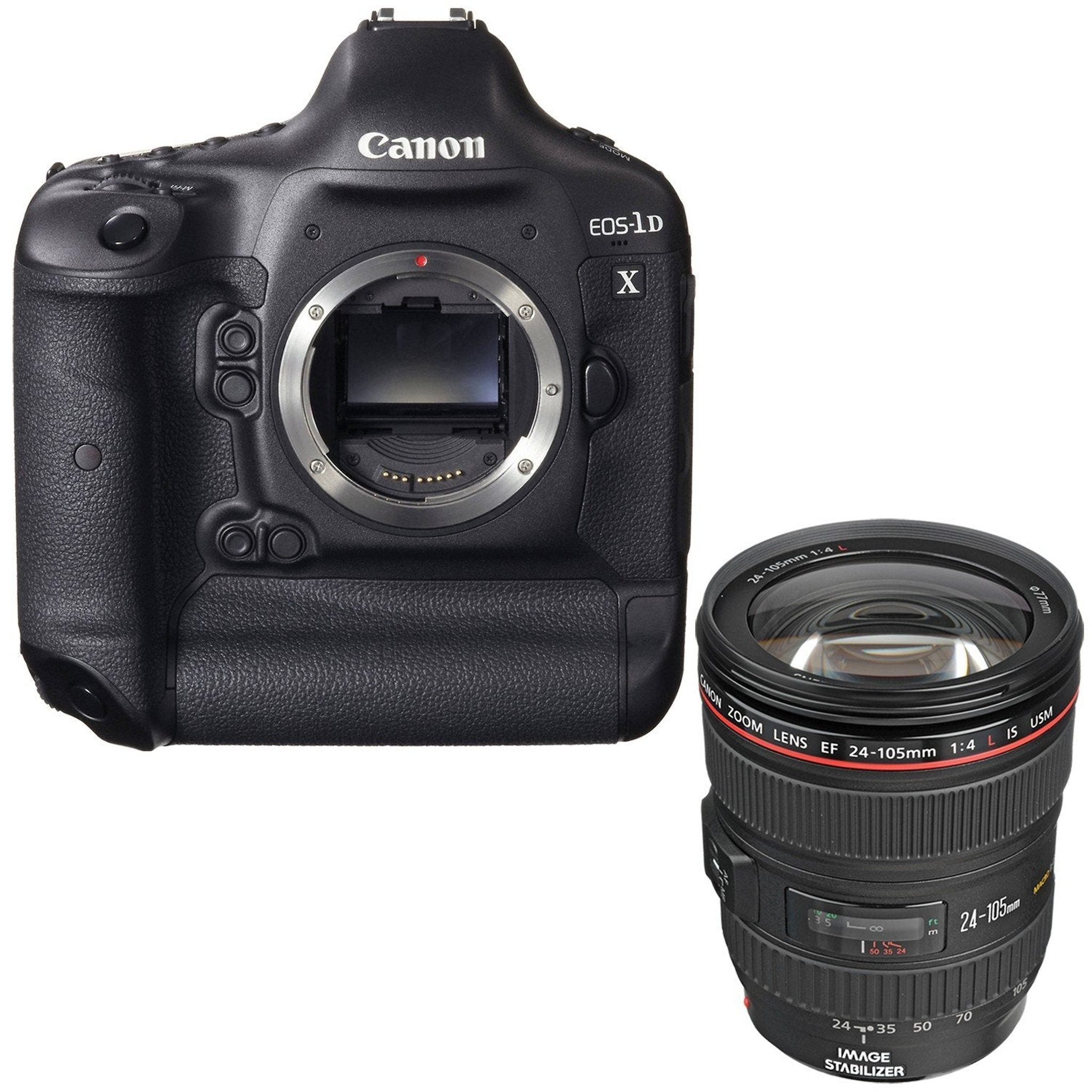 Canon EOS-1D X DSLR Camera Body Only + Canon EF 24-105mm f/4L IS USM Lens Bundle Canon