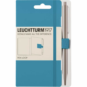 Leuchtturm1917 Self-Adhesive Pen Loop/Holder for Notebooks, Elastic, Nordic Blue 354690