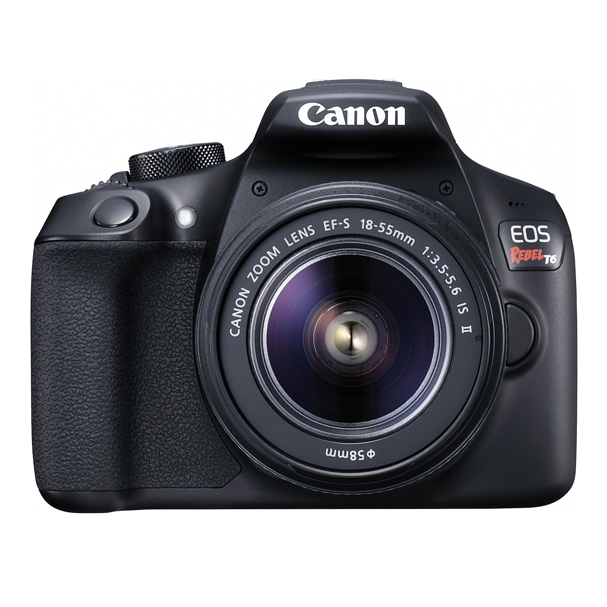 Canon EOS Rebel T6 Digital SLR Camera Kit with EF-S 18-55mm f/3.5-5.6 IS II Lens Black - Used Canon