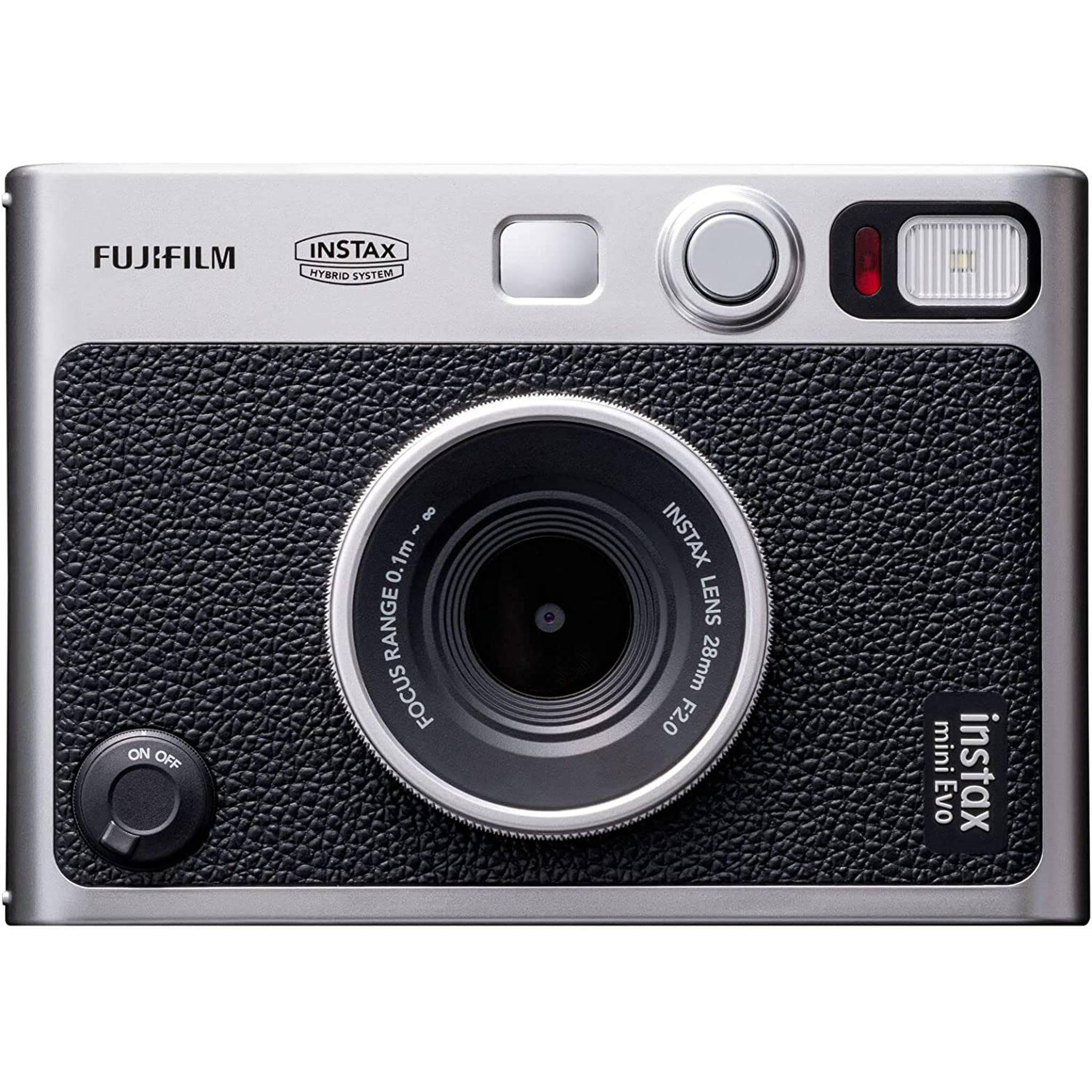 Fujifilm Instax Mini EVO Instant Film Camera Black with 60 Films + 32GB Card - Reconditioned
