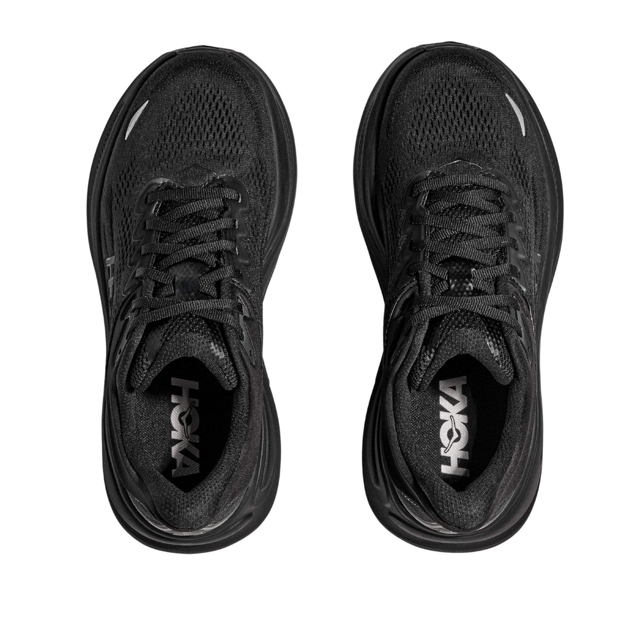 Hoka Women's Bondi 9 Sneaker, Black/Black, 9