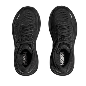 Hoka Women's Bondi 9 Sneaker, Black/Black, 9