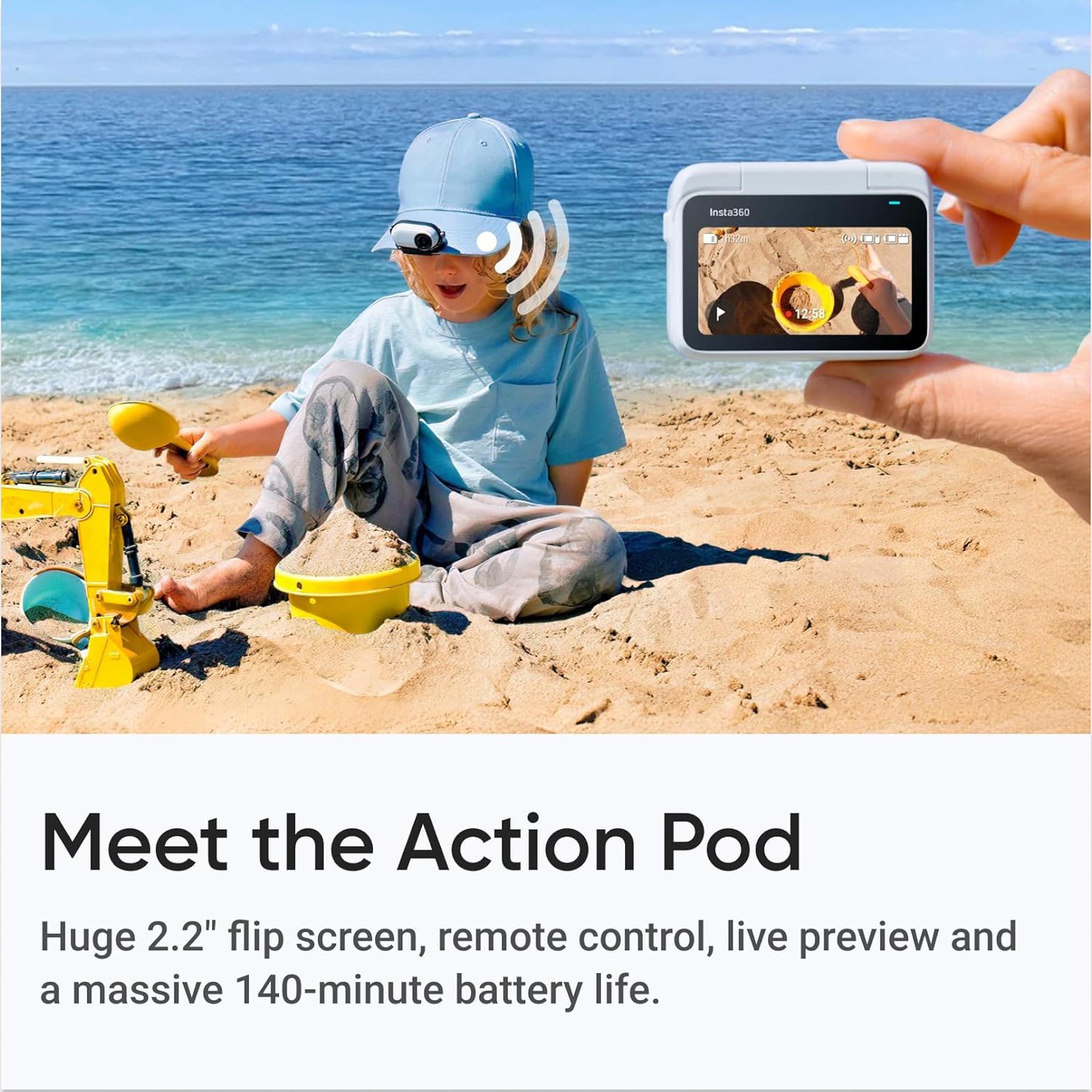 Insta360 GO 3S 64GB + Invisible Selfie Stick + Mount Adapter Bundle + More