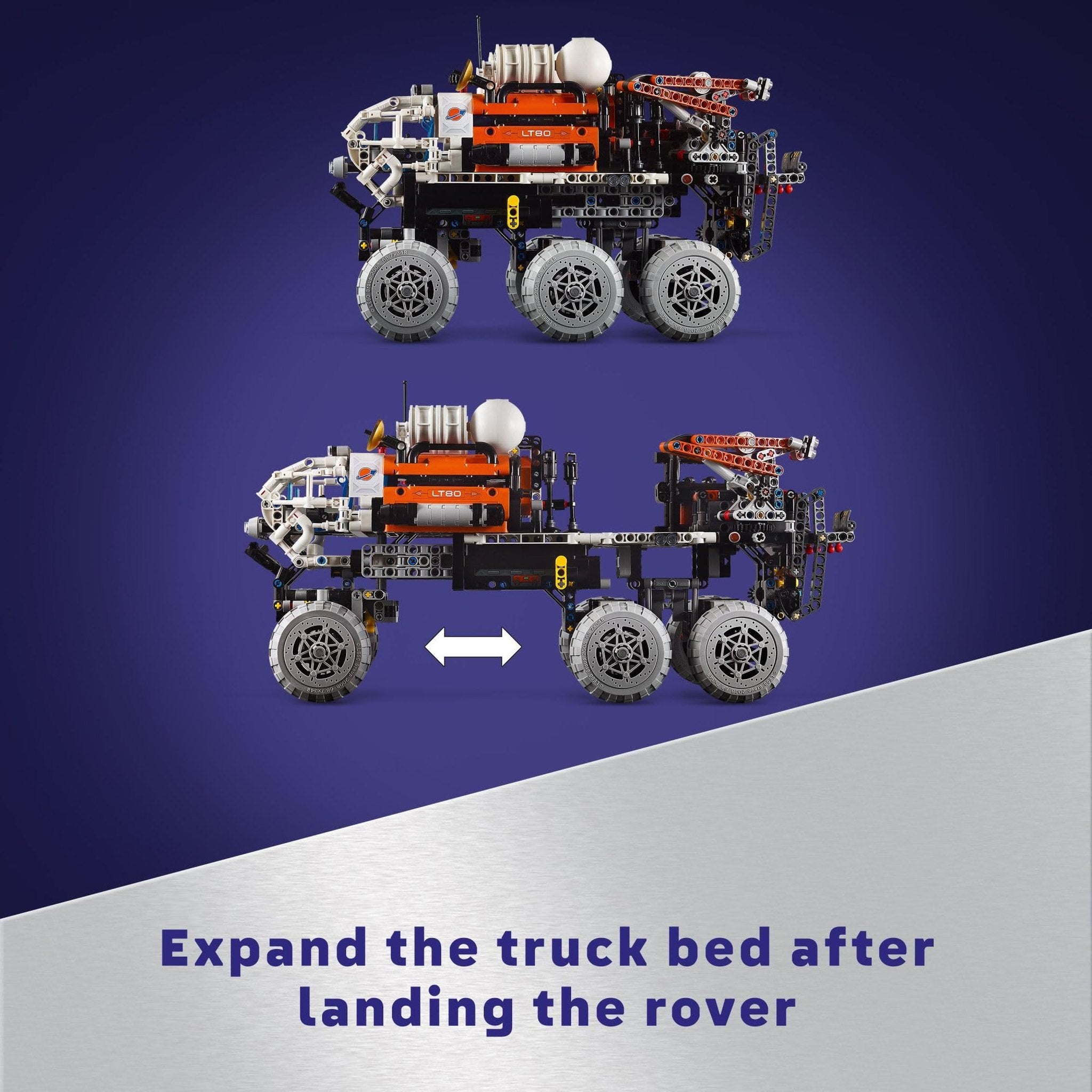 LEGO Technic Mars Crew Exploration Rover Building Set, Space Gift for Boys and Girls, Science Project, NASA Inspired Toy, Advanced Building Kit for Kids Ages 10 and Up, 42180
