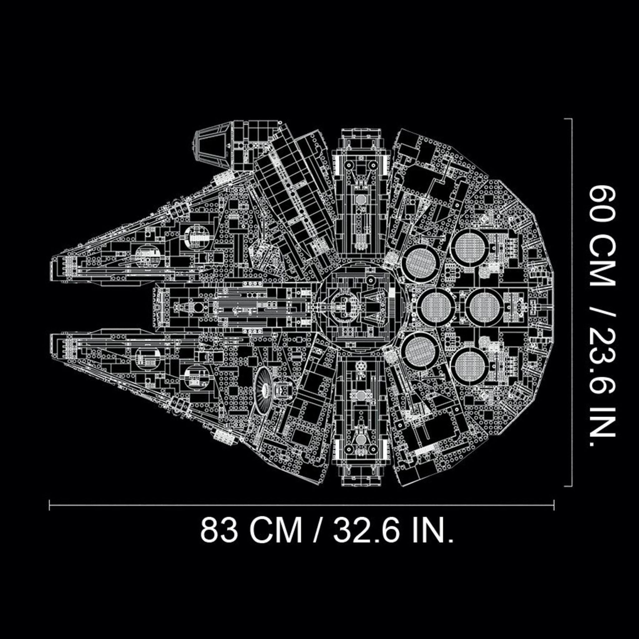 LEGO Star Wars Millennium Falcon - Building Set for Adults, Ages 16+ - Gift for Birthday - Movie Collectible Model Kit - Display in Home or Office - 75192