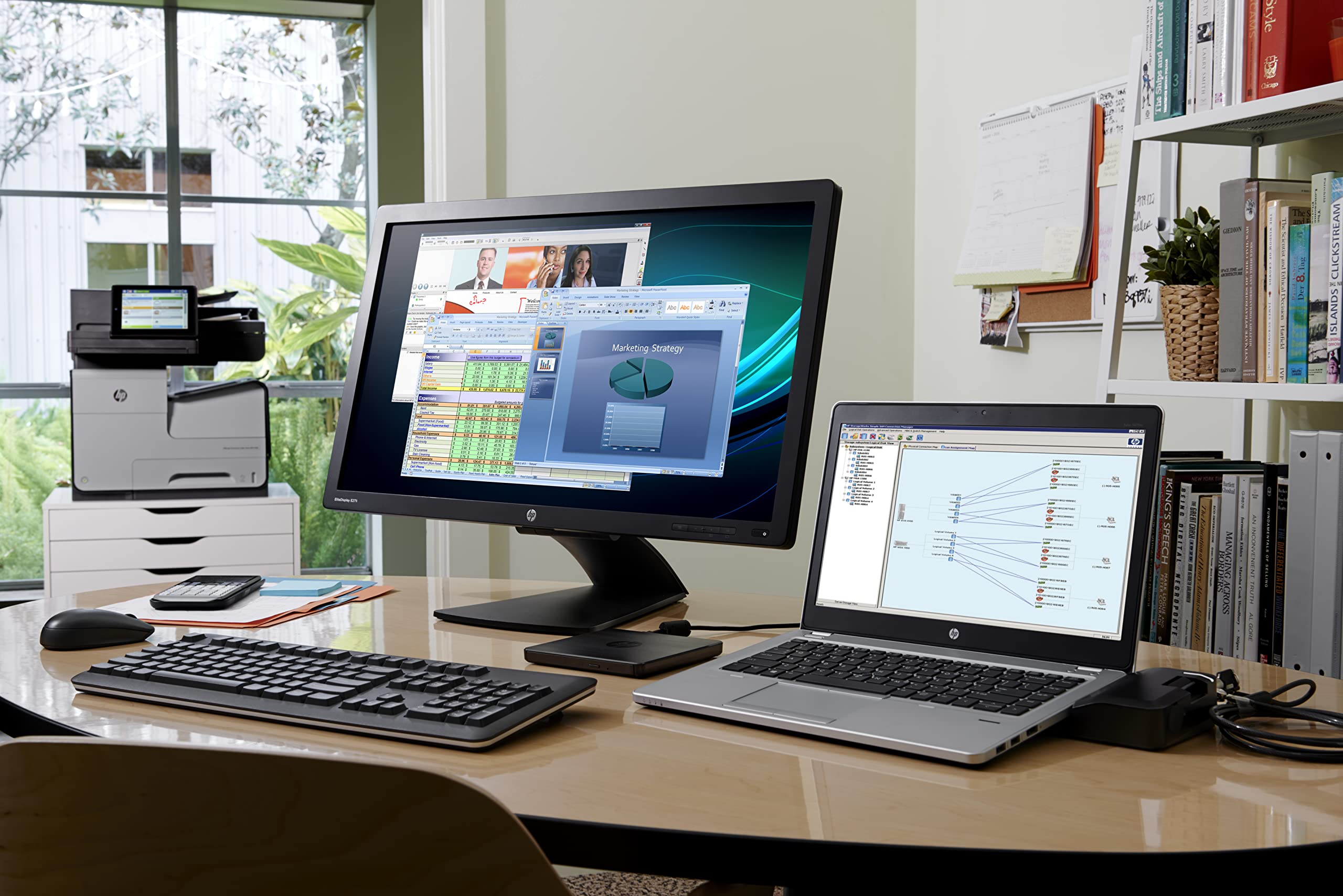 HP 2013 D9Y32AA UltraSlim Docking Station with 65W Adapter D9Y32AA#ABA compatible with HP EliteBook Folio 9470m