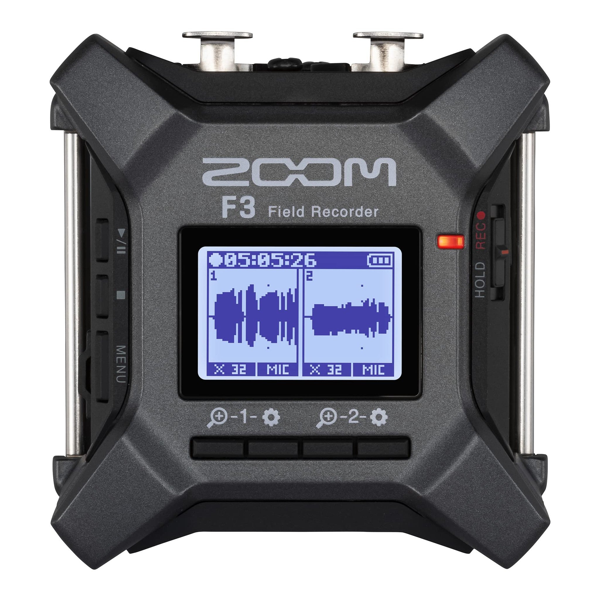 Zoom F3 Professional Field Recorder, 32-bit Float Recording, 2 Channel Recorder, Dual AD Converters, 2 Locking XLR/TRS Inputs, Battery Powered, Wireless Control