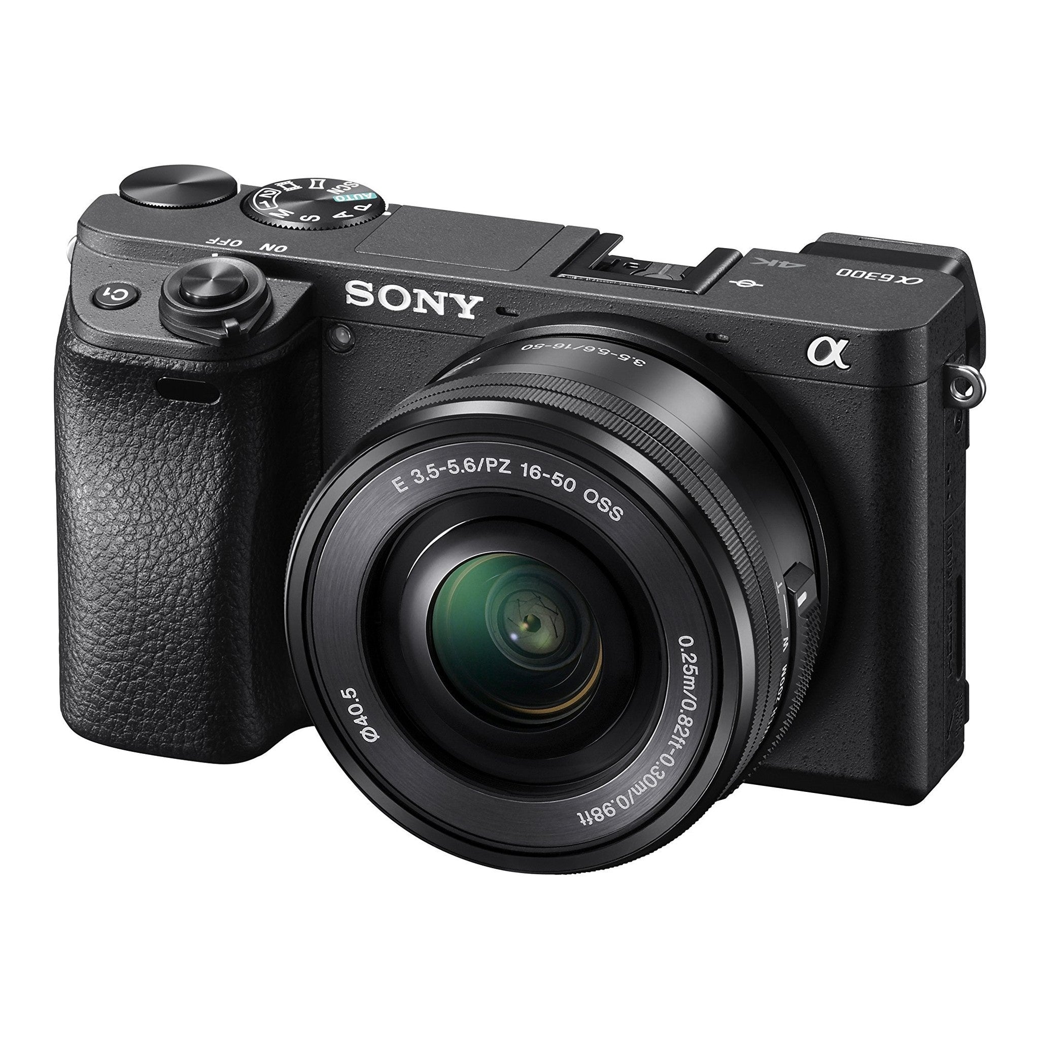 Sony Alpha a6300 Mirrorless Digital Camera with E PZ 16-50mm F3.5-5.6 OSS Power Zoom Lens Black - Used Sony