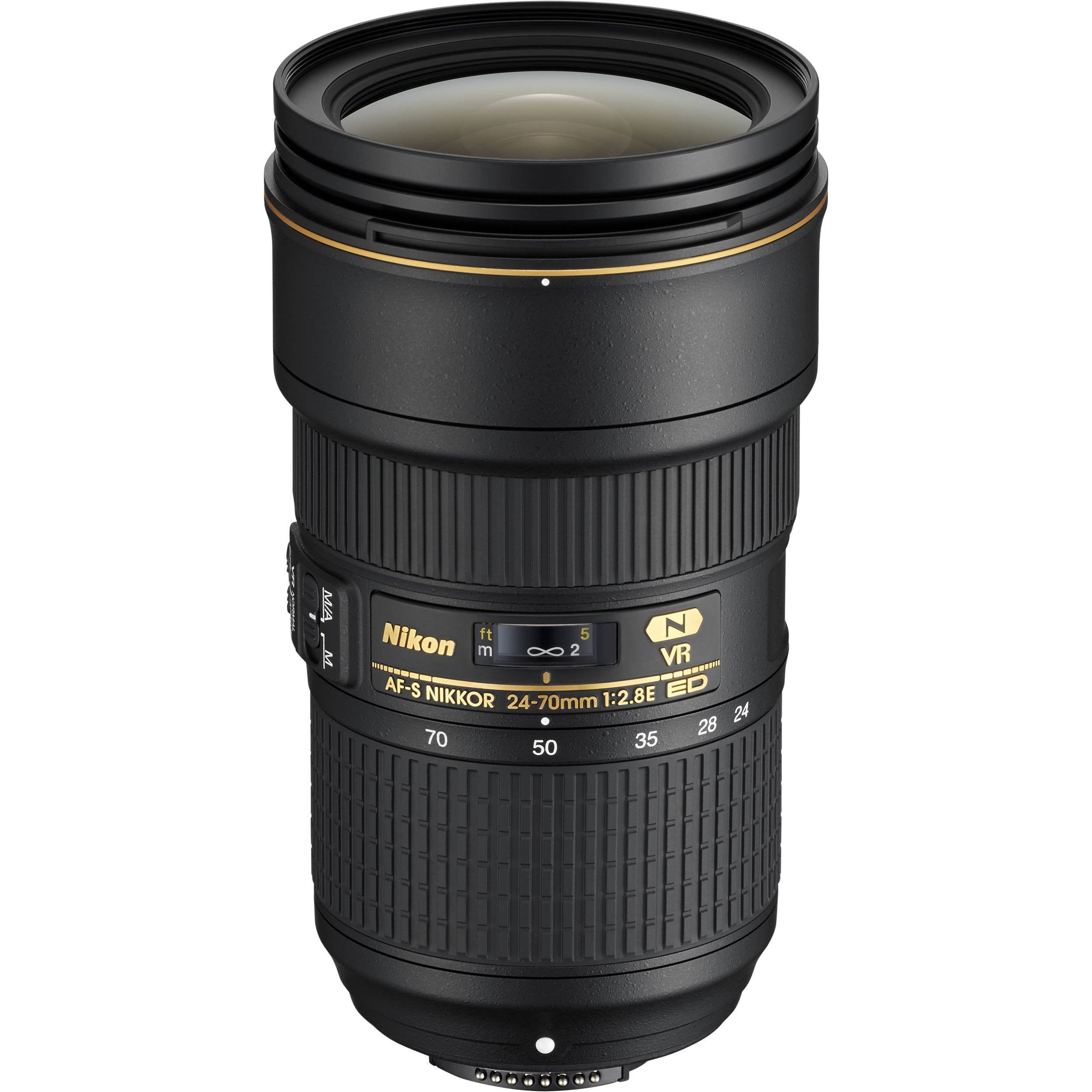 Nikon AF-S NIKKOR 24-70mm f/2.8E ED VR (Intl Model) + 8 Inch Vivitar Premium Lens Case + Cleaning Kit