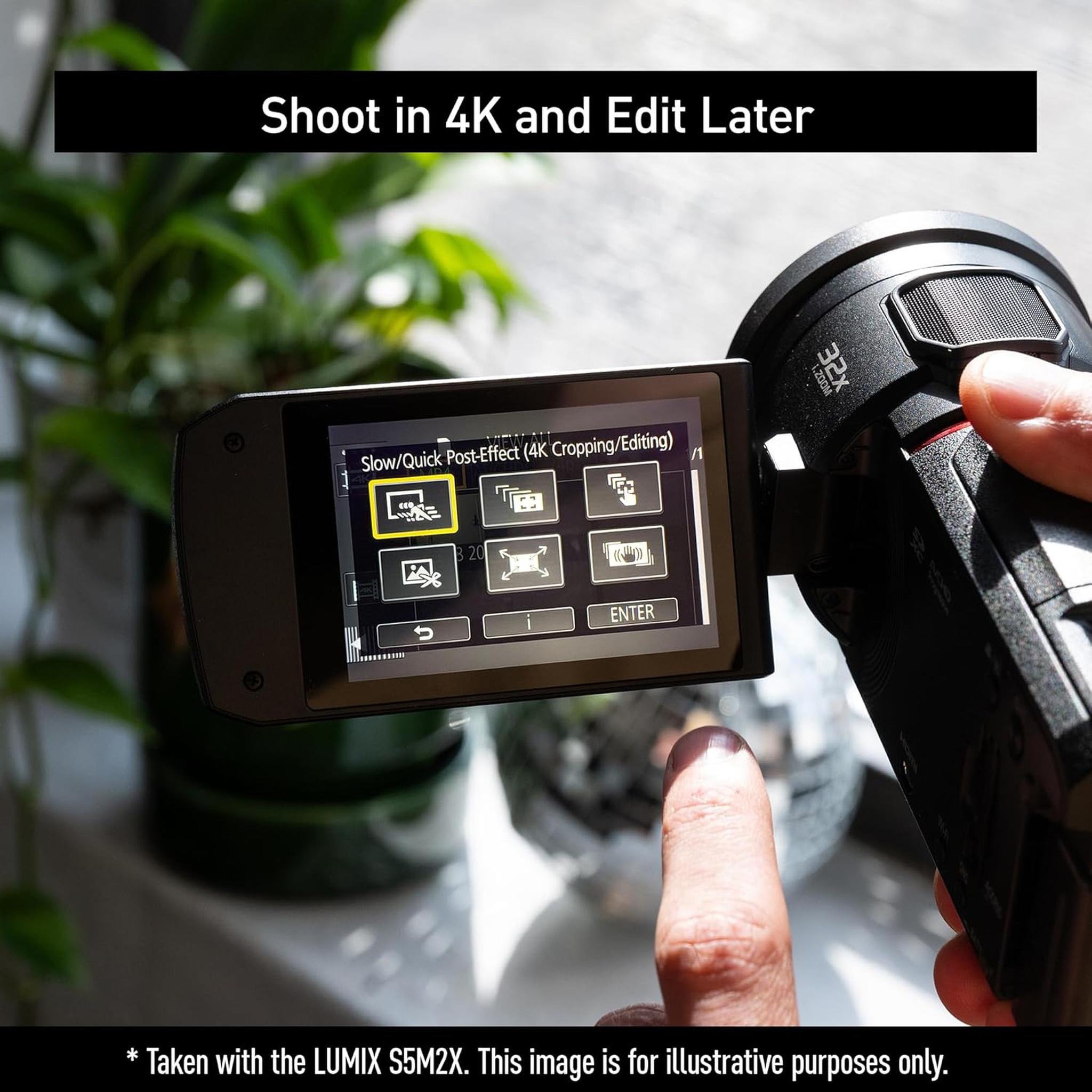 Panasonic VX3 HC-VX3 4K Camcorder, Lightweight Video Camera, Record Memories and Moments That Last