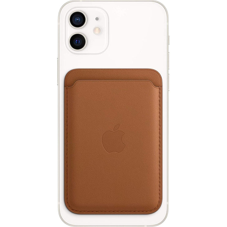 Apple Leather Wallet with MagSafe for iPhone - Saddle Brown Previous Version, Without Find My
