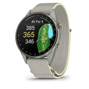Garmin Approach® S72, Advanced Golf Smartwatch, 47mm, Fog Gray/Citron