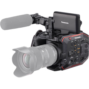 Panasonic AU-EVA1 Compact 5.7K Super 35mm Cinema Camera International Version + Microfiber Cloth + 256GB High Speed UH Bundle