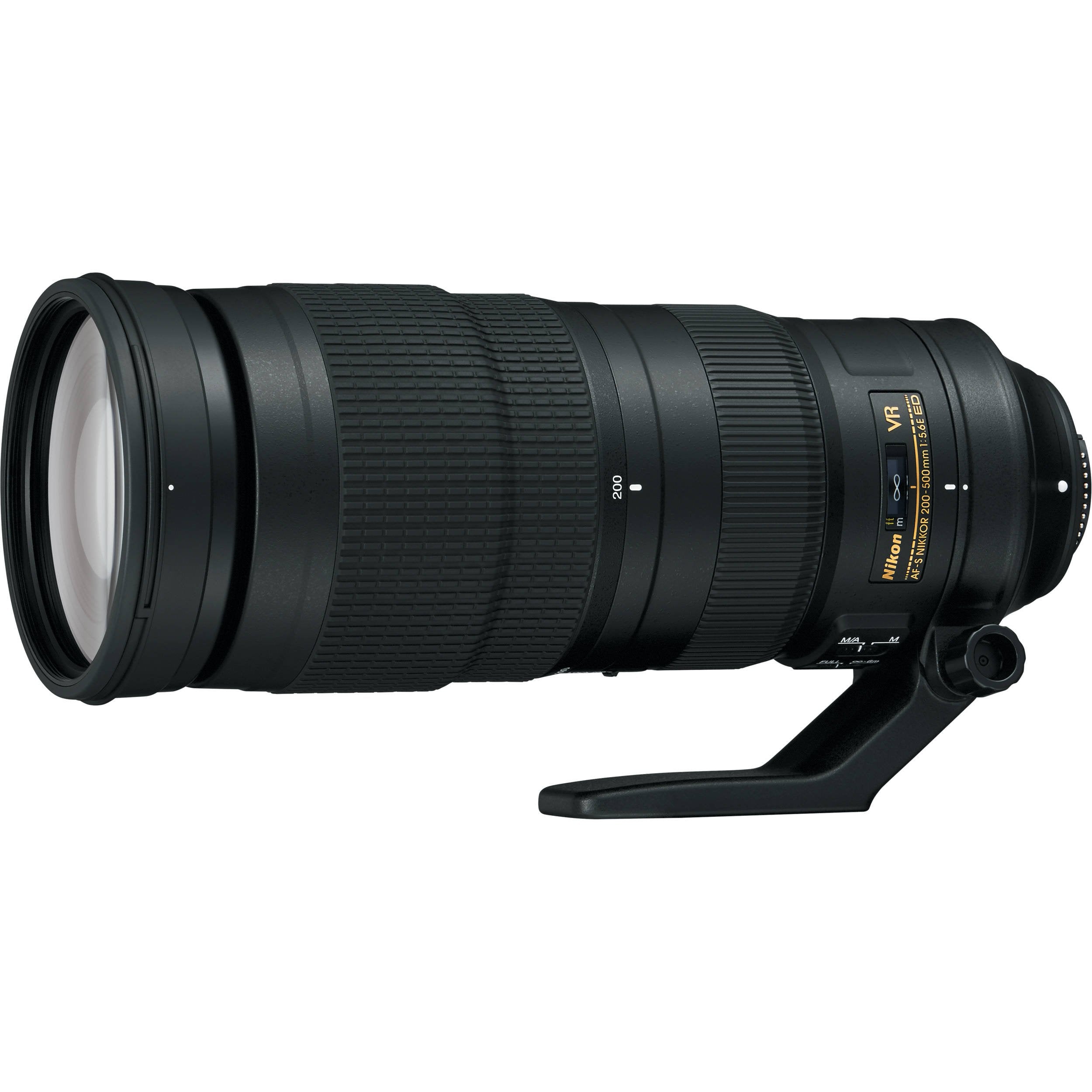 Nikon AF-S NIKKOR 200-500mm f/5.6E ED VR Camera Lens (Intl Model) + UV Filter Kit + Cleaning Kit