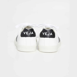 Veja Women's Esplar Logo Sneakers, Extra White/Black, 8 Medium US