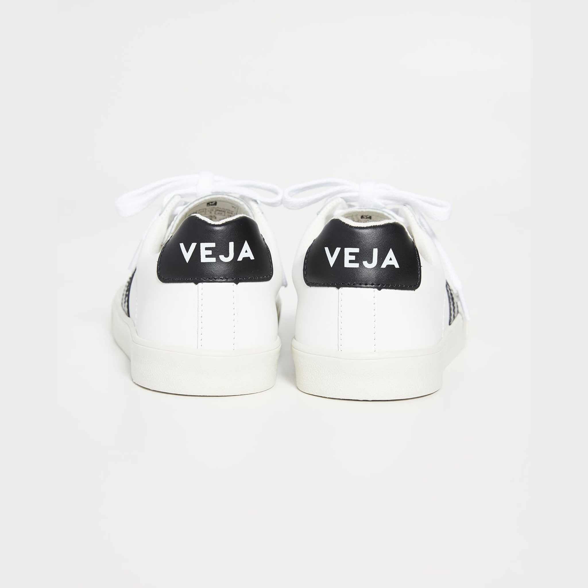 Veja Women's Esplar Logo Sneakers, Extra White/Black, 7 Medium US