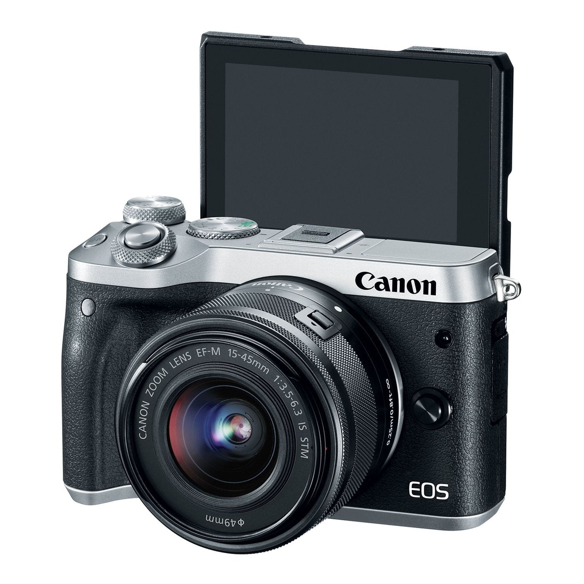 Canon EOS M6 Silver EF-M 15-45mm f/3.5-6.3 IS STM Lens Kit - Used Canon